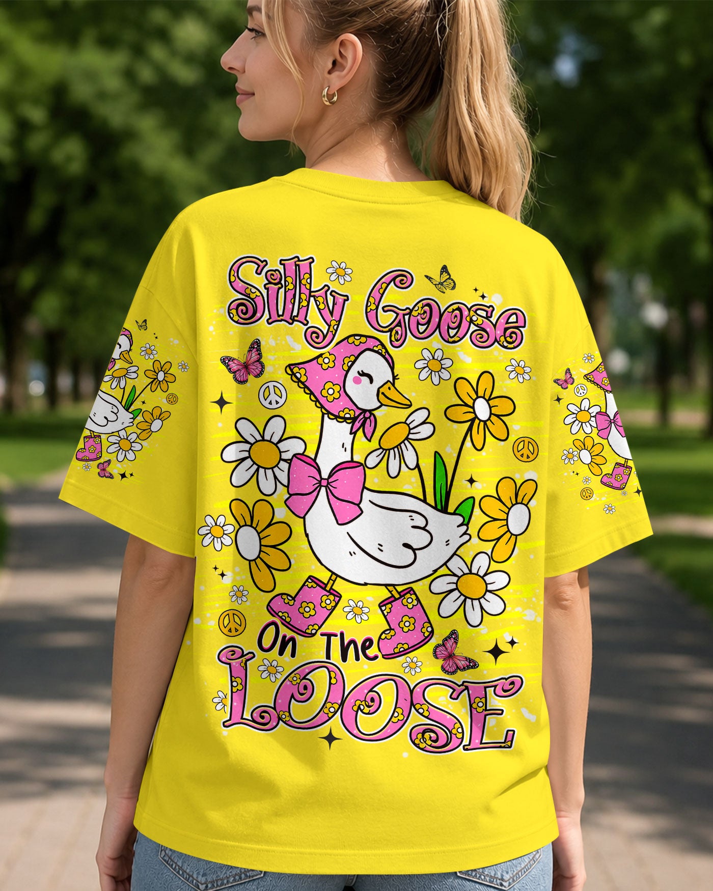 SILLY GOOSE ON THE LOOSE ALL OVER PRINT - TLHN2107263