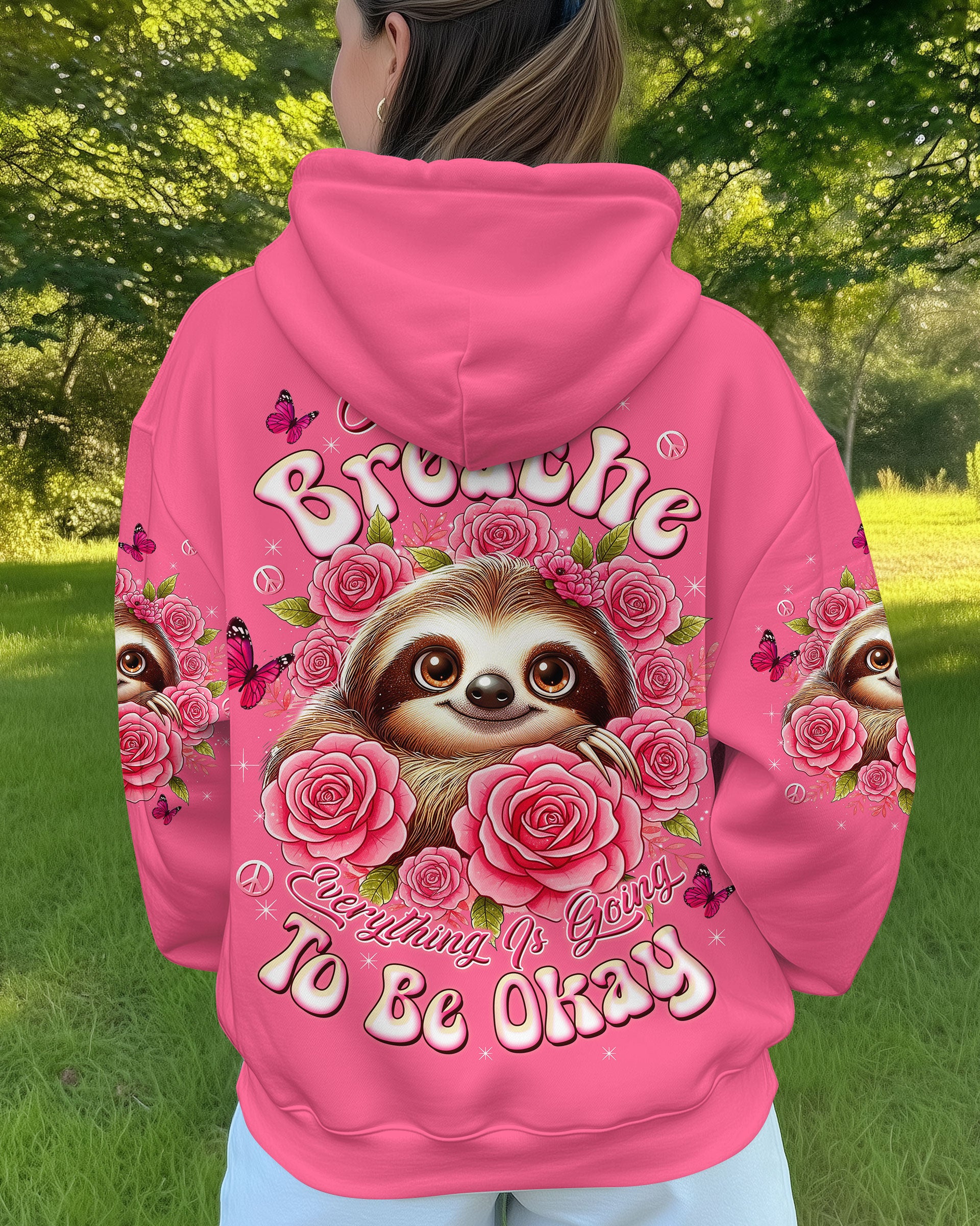 JUST BREATHE SLOTH ROSE ALL OVER PRINT - TLTW2110251