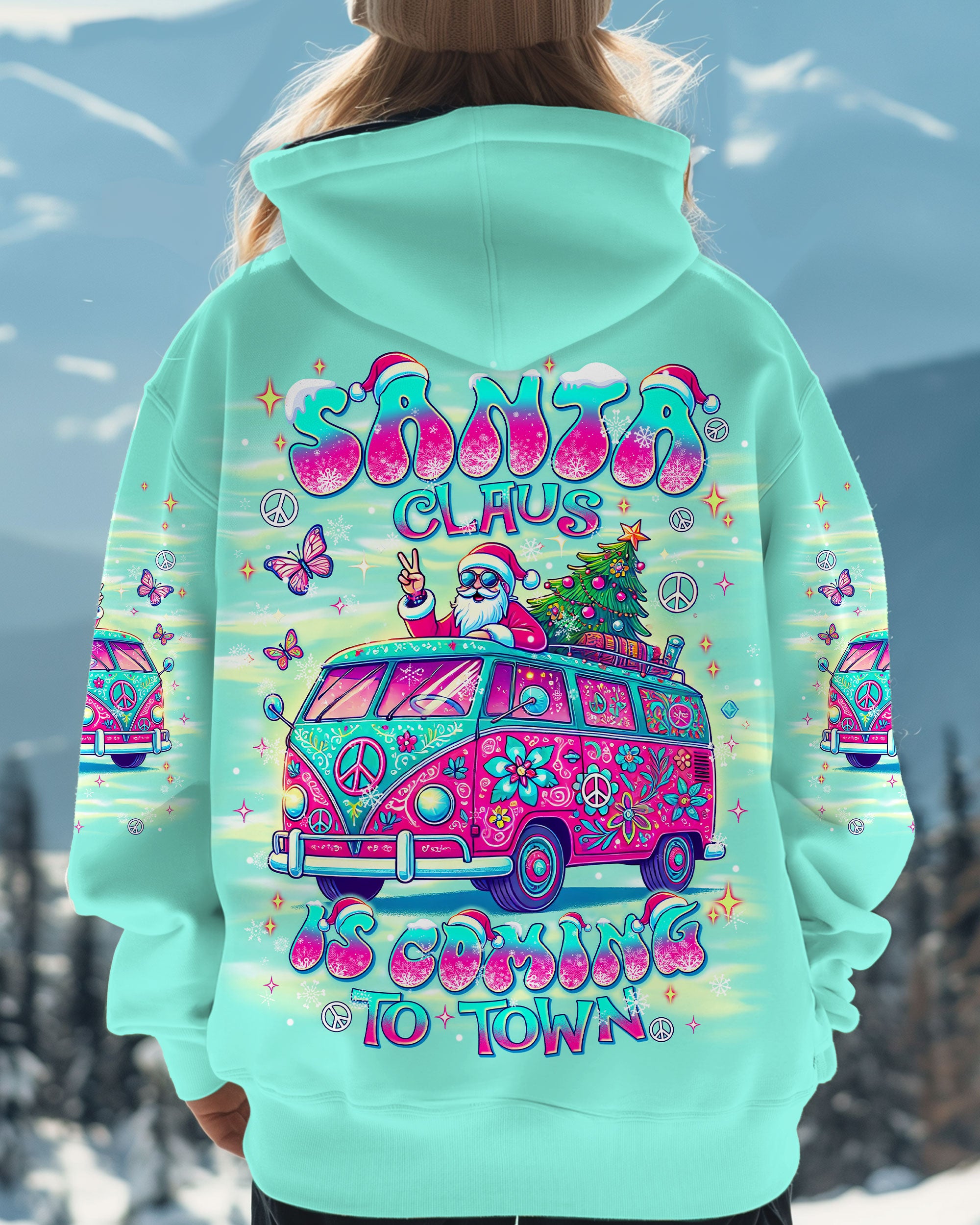 SANTA CLAUS IS COMING CHRISTMAS ALL OVER PRINT - TLNT3010244