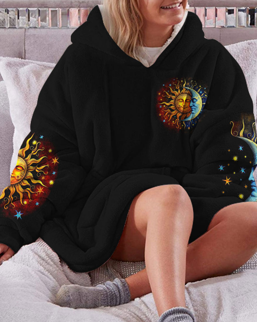 LIVE BY THE SUN SHERPA BLANKET HOODIE - TYTM2303233