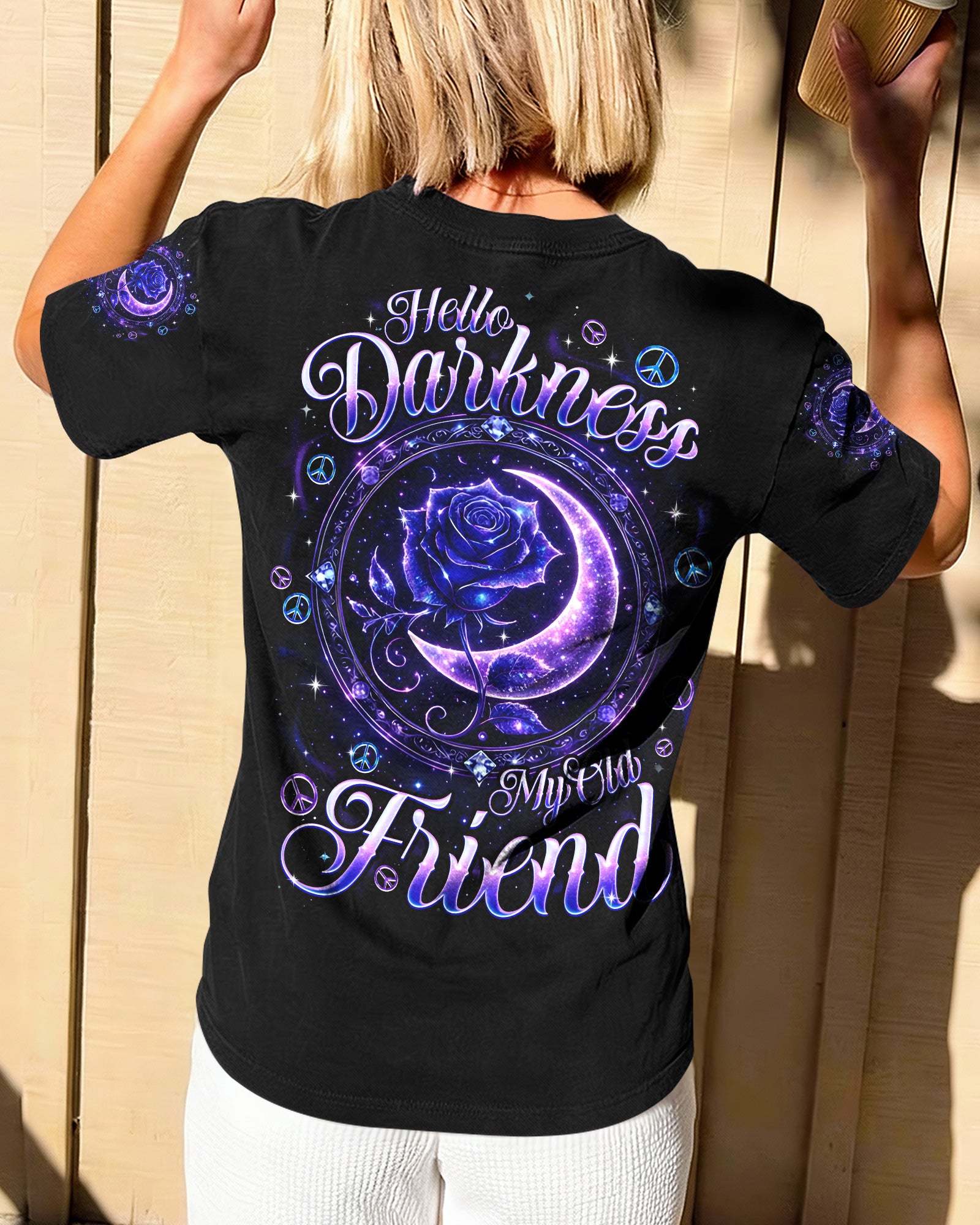HELLO DARKNESS MY OLD FRIEND ROSE ALL OVER PRINT - TYQY2702261
