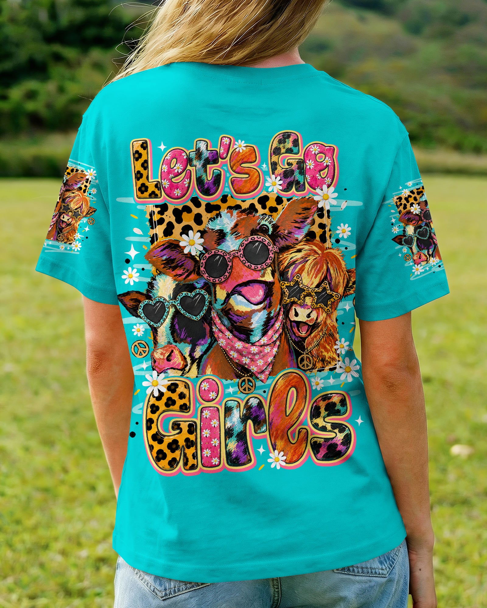 LET'S GO GIRLS COW ALL OVER PRINT - TLNO1806261