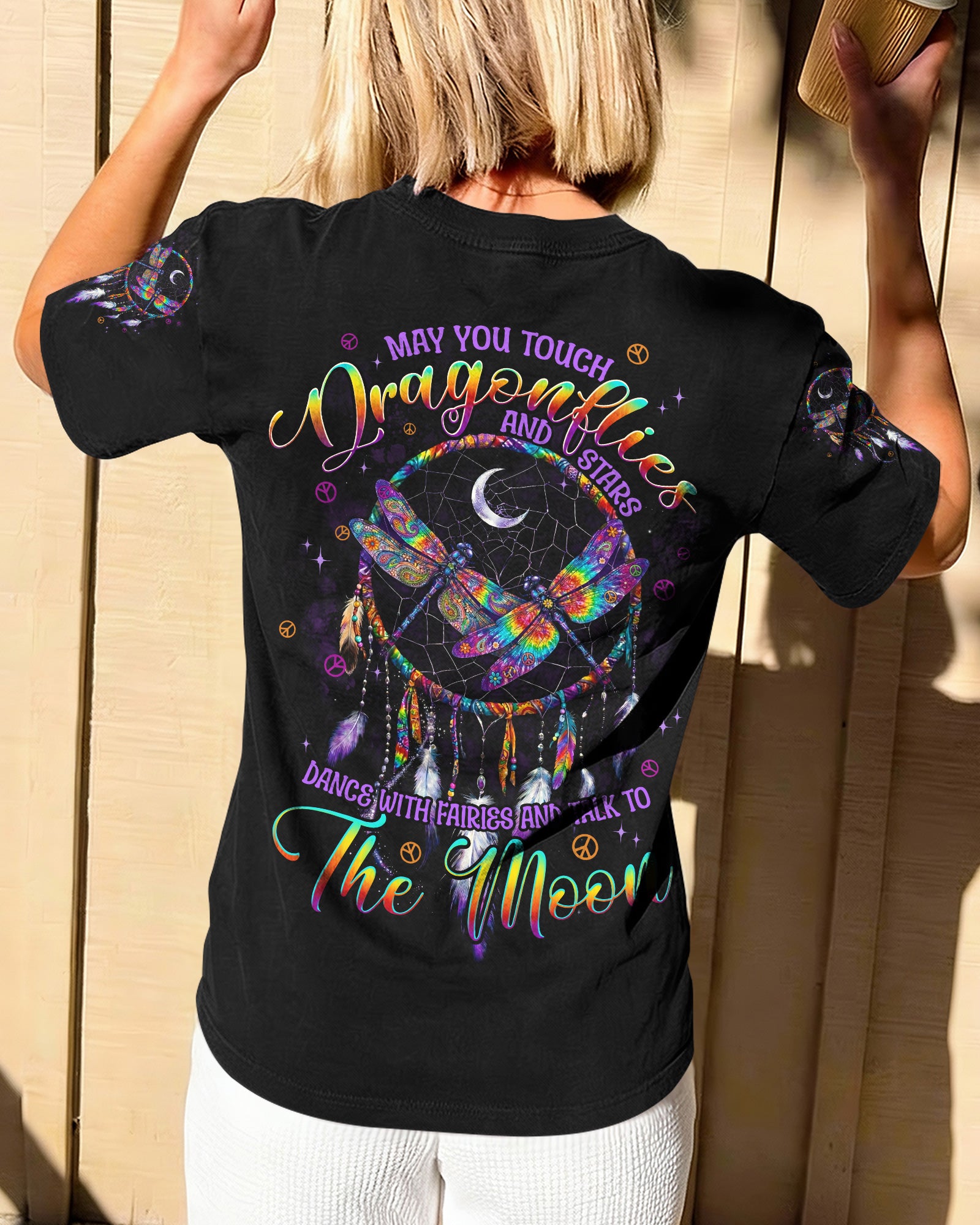 MAY YOU TOUCH DRAGONFLIES DREAMCATCHER ALL OVER PRINT - TYPQ0602261