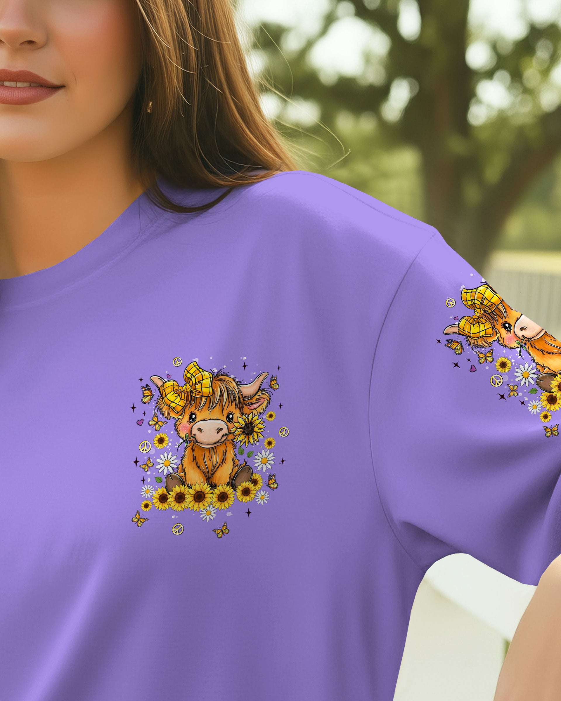 SORTA SWEET BUT MOODY COW ALL OVER PRINT - TLNT3010252