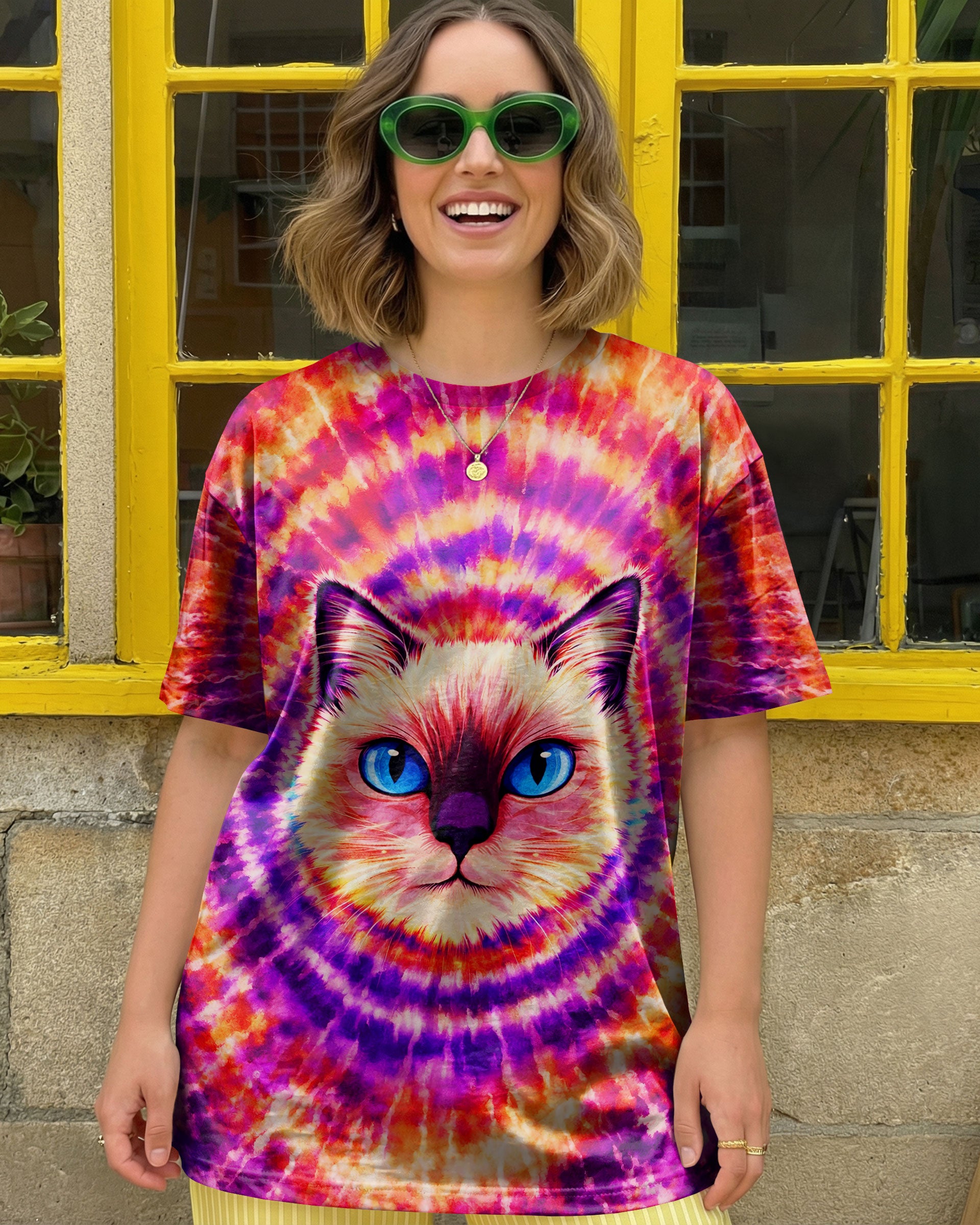 CAT MOM SWIRL ALL OVER PRINT  - TLNT0403261