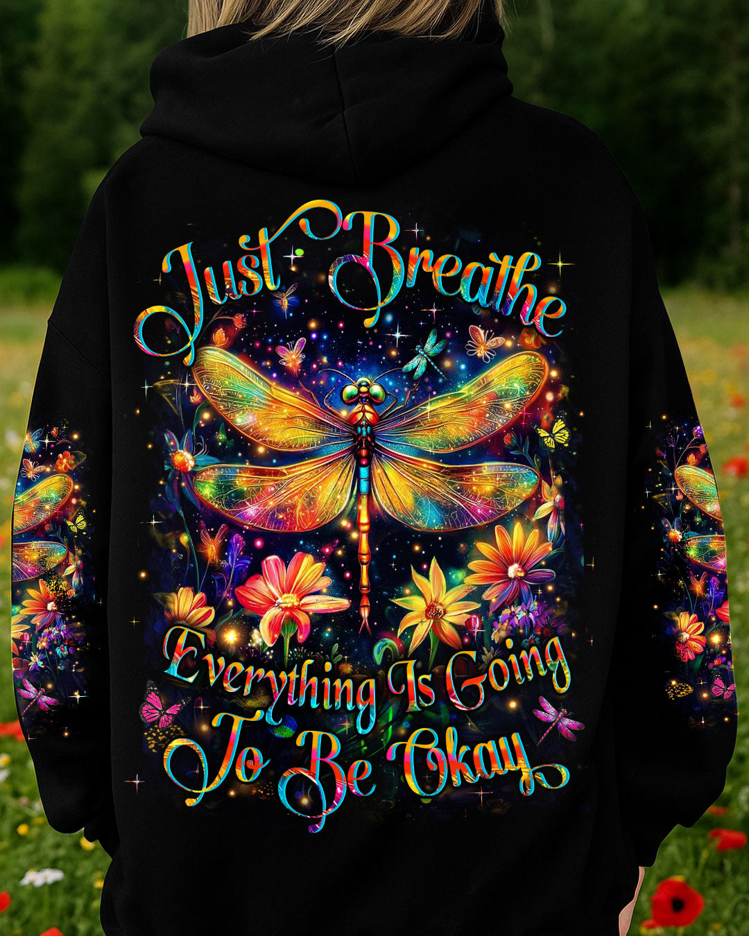 JUST BREATHE DRAGONFLY ALL OVER PRINT - YHHN3009251
