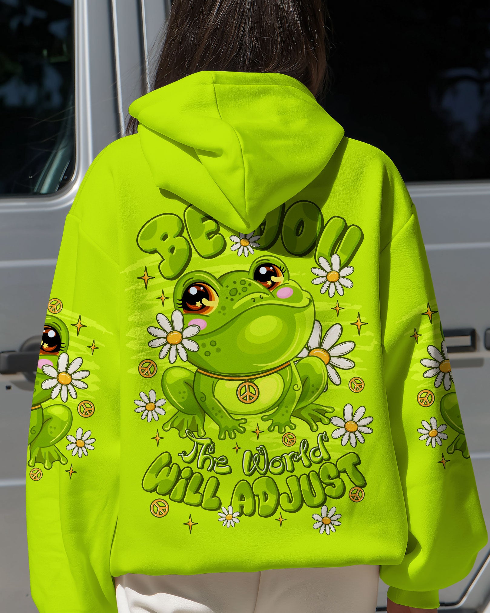 BE YOU THE WORLD WILL ADJUST FROG ALL OVER PRINT - TLTR1609251