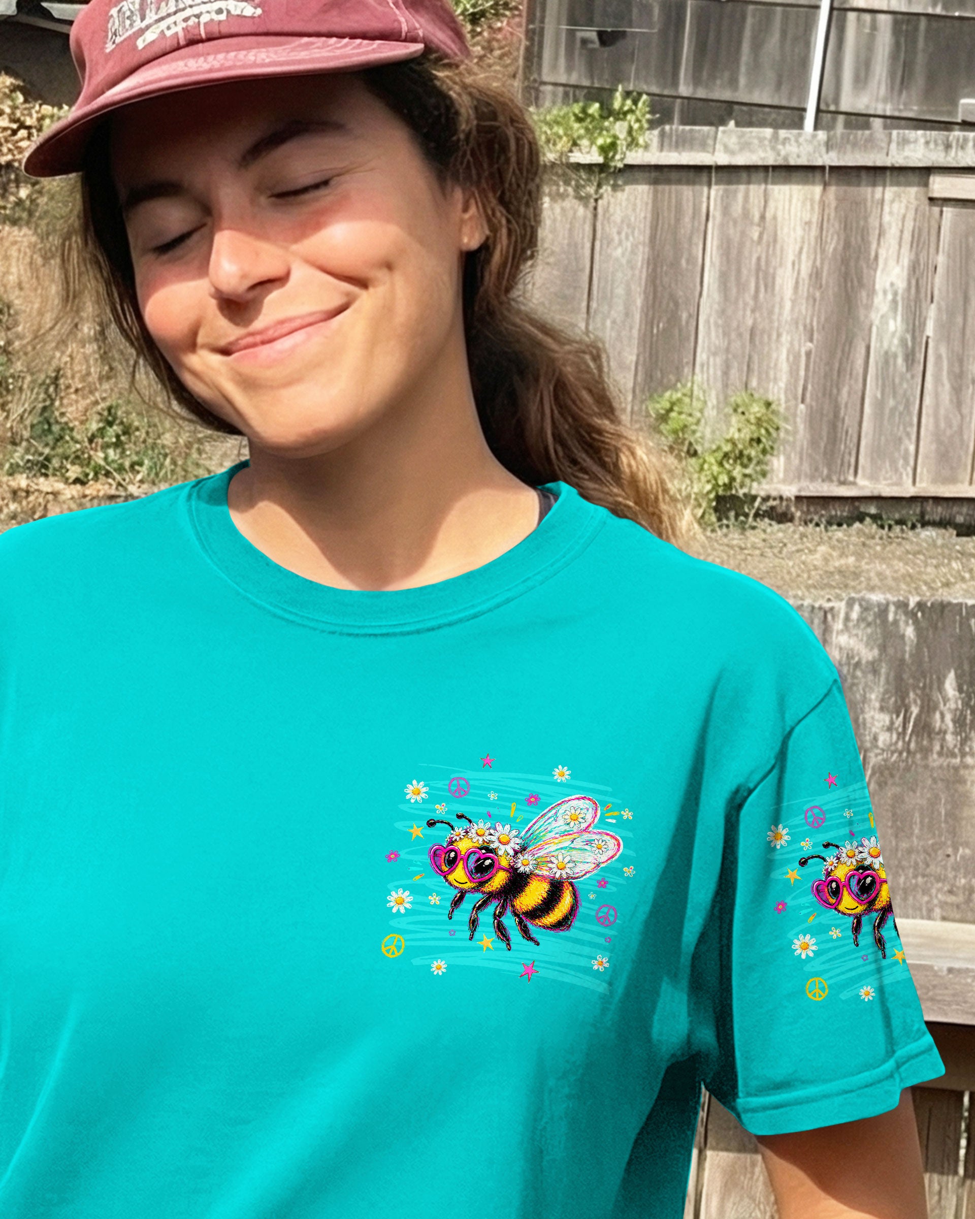 IN A WORLD WHERE YOU CAN BE ANYTHING BEE KIND ALL OVER PRINT  - TLNT1305263