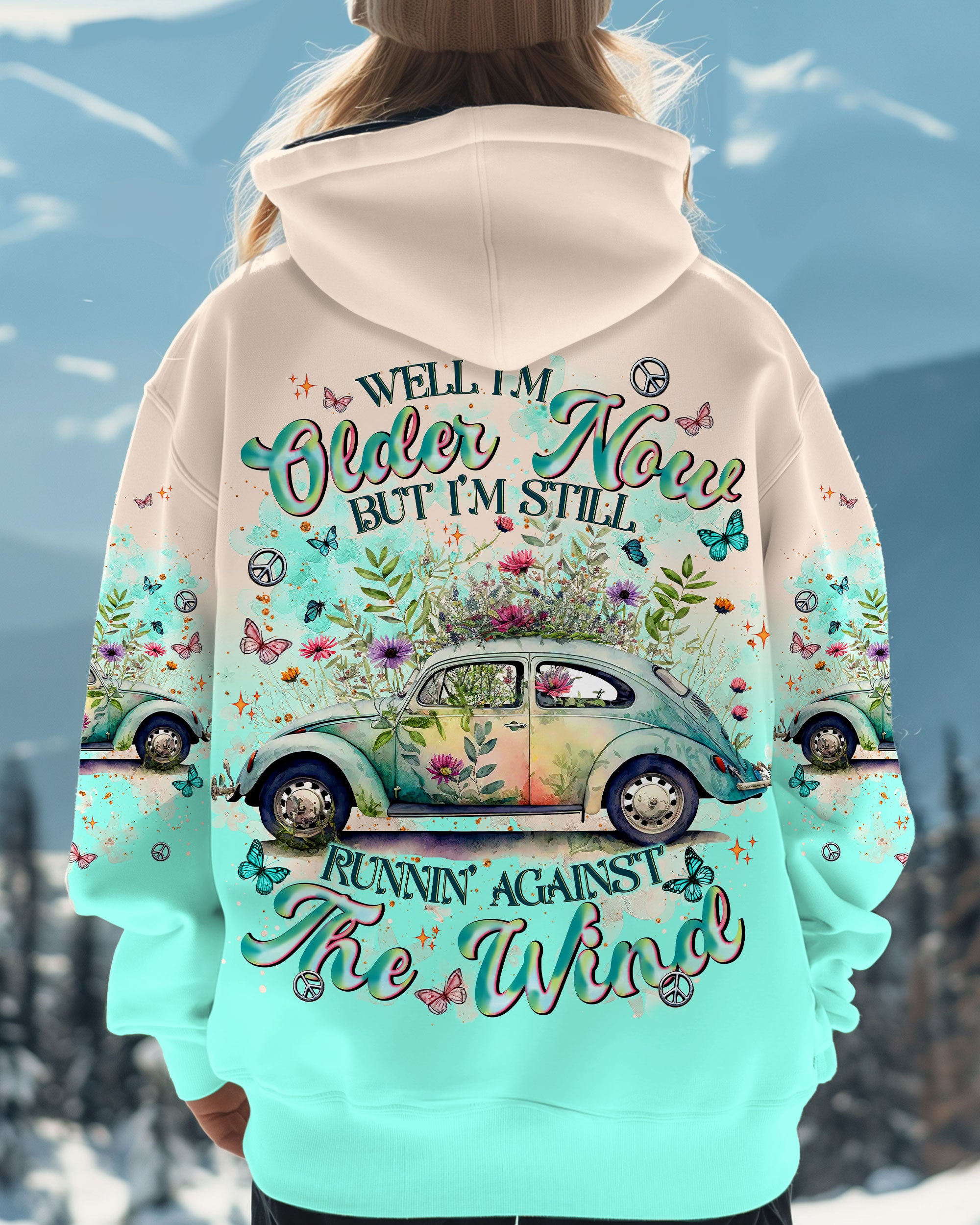 RUNNING AGAINST THE WIND CAR ALL OVER PRINT  - TLNT0403253