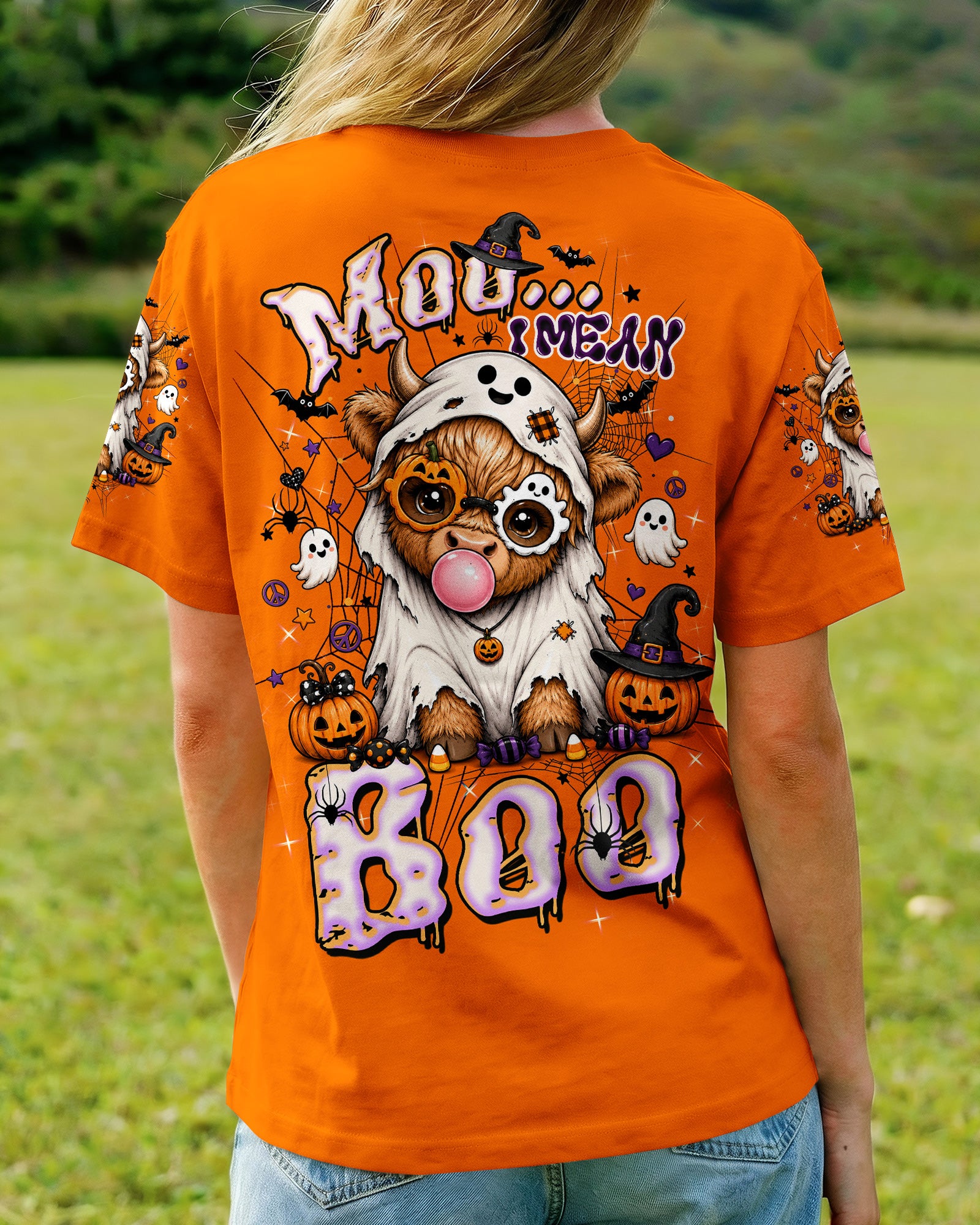 MOO I MEAN BOO HALLOWEEN ALL OVER PRINT - TLTW2007264