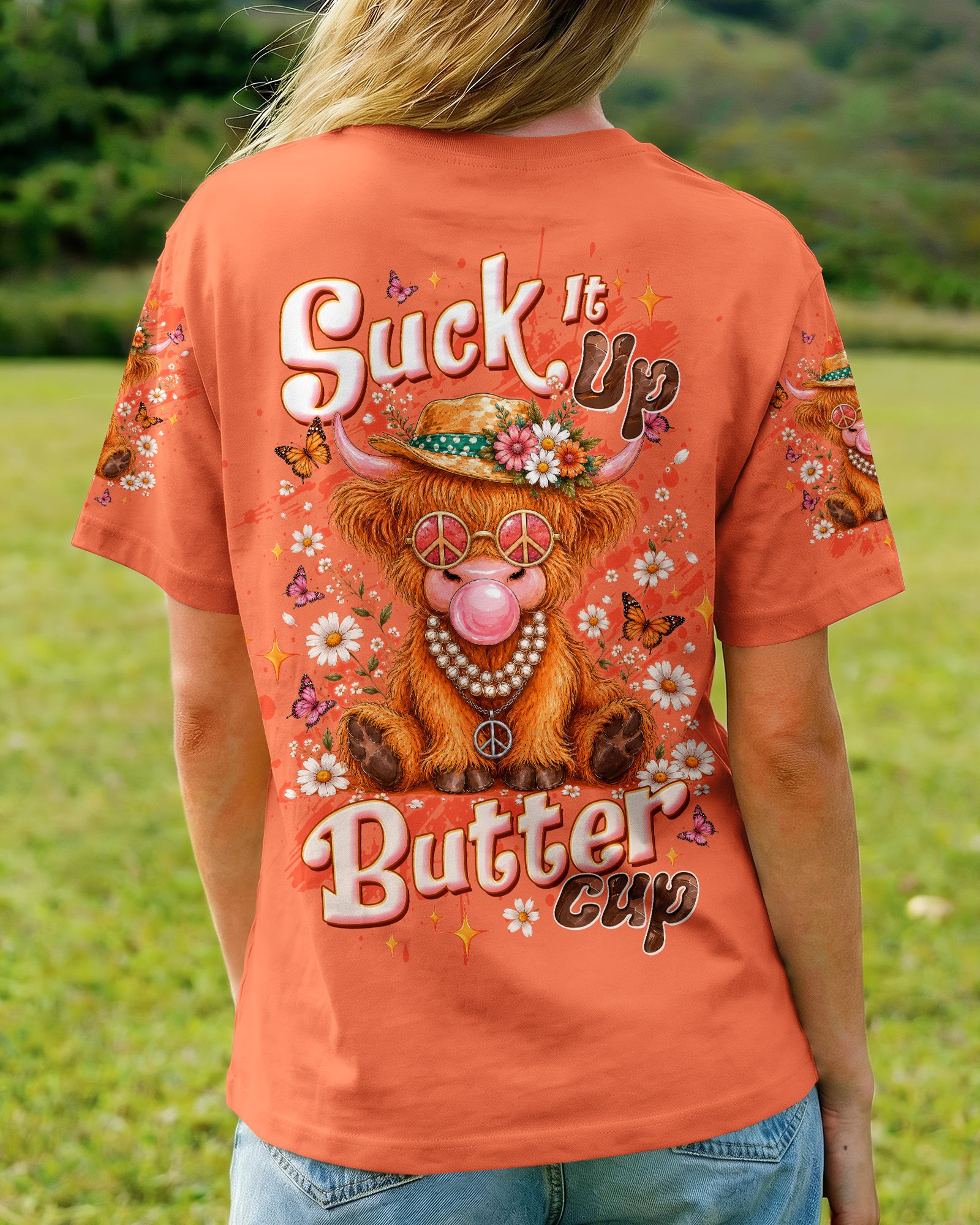 SUCK IT UP BUTTERCUP COW ALL OVER PRINT - TLTW2805261