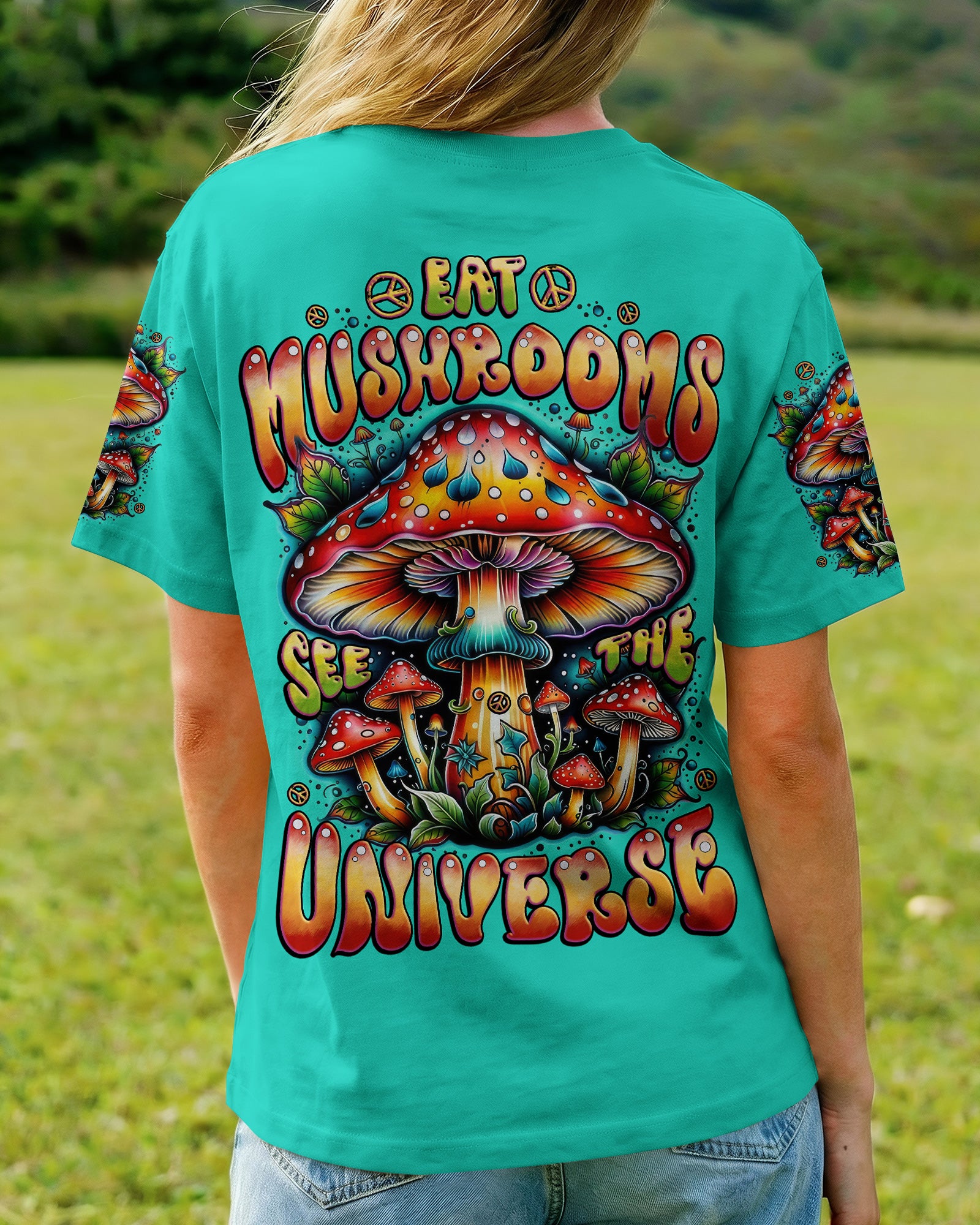 EAT MUSHROOMS SEE THE UNIVERSE ALL OVER PRINT - TYTD1202261