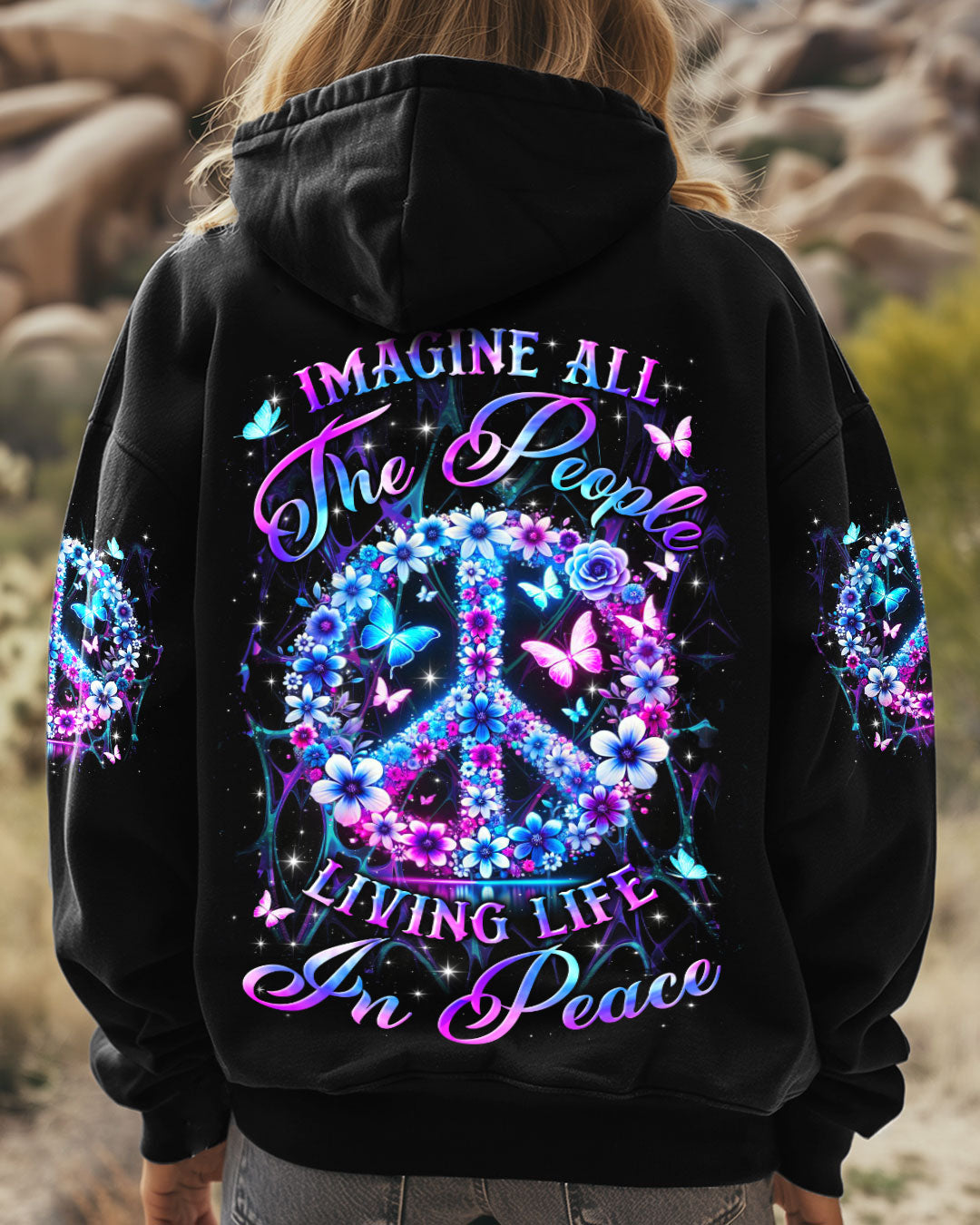 IMAGINE ALL THE PEOPLE LIVING LIFE IN PEACE ALL OVER PRINT - YHLN0801243