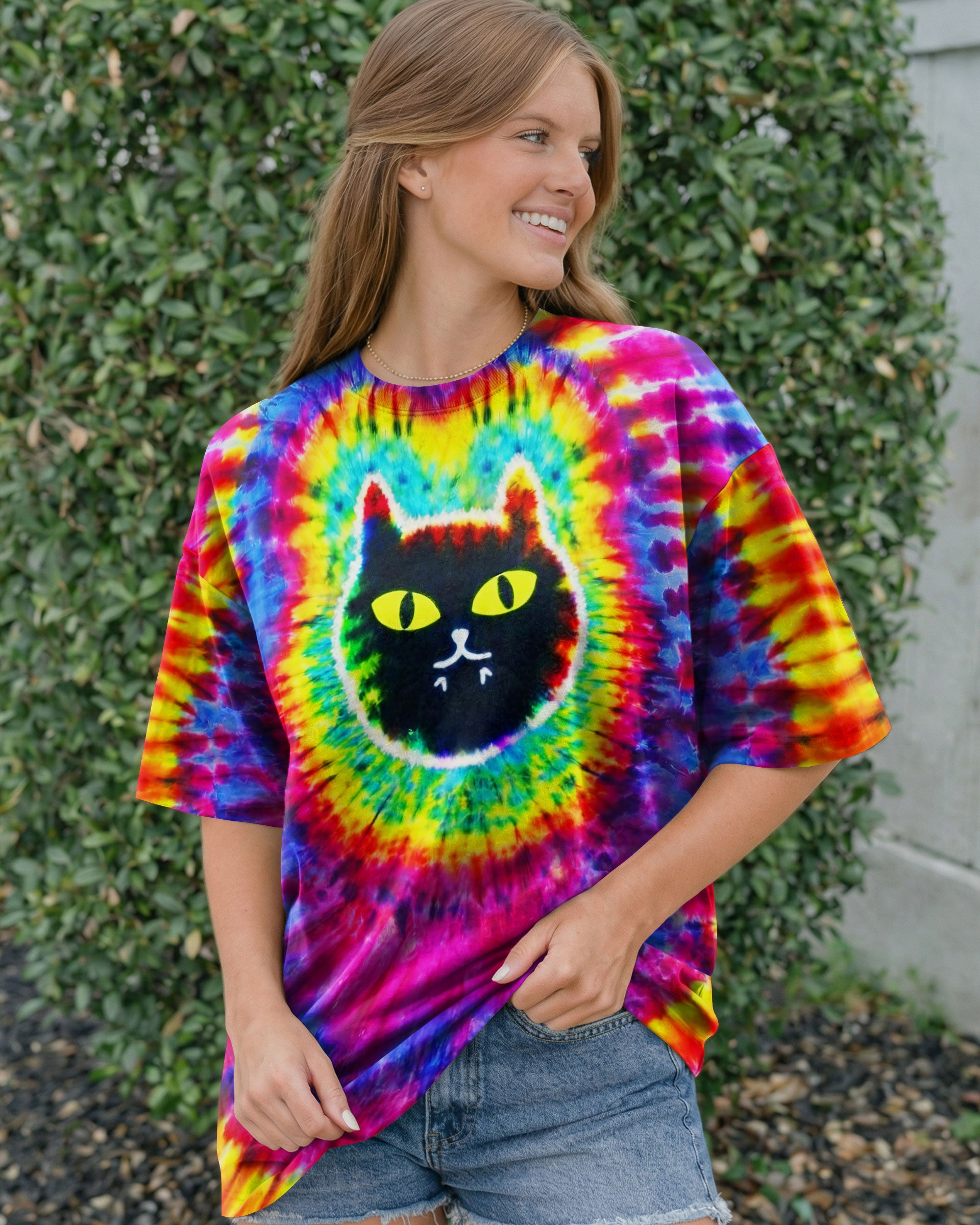 APPARENTLY I HAVE AN ATTITUDE WHO KNEW CAT SWIRL ALL OVER PRINT - TLNT2503263