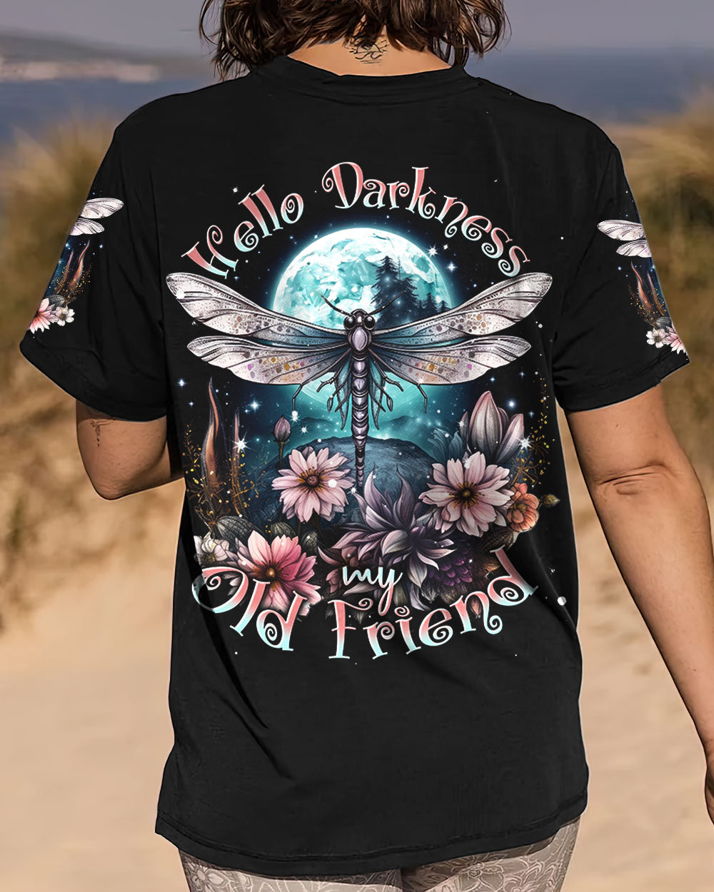 HELLO DARKNESS MY OLD FRIEND DRAGONFLY ALL OVER PRINT - TLNT1707233