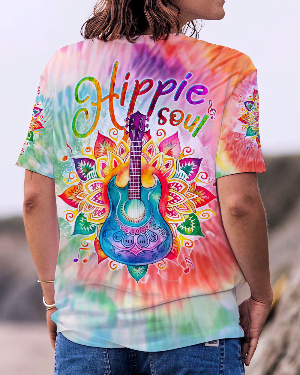 HIPPIE SOUL GUITAR MANDALA COLORFUL ALL OVER PRINT - TLNT1207233