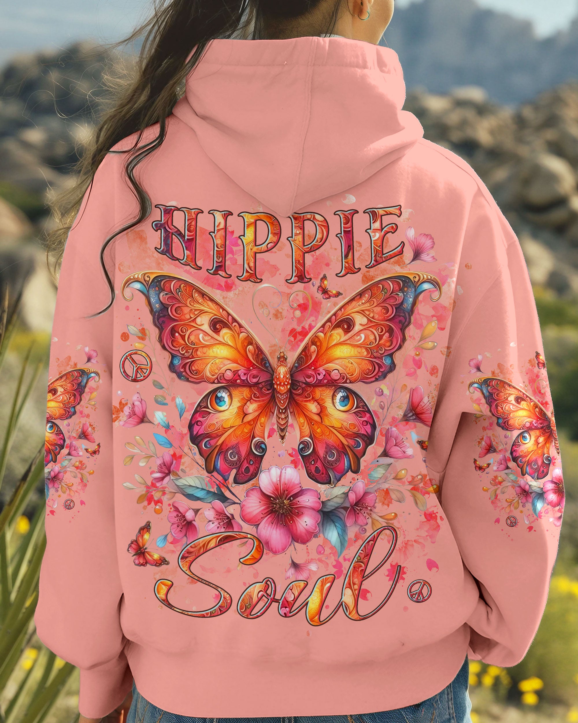 HIPPIE SOUL BUTTERFLY ALL OVER PRINT - TLLN1111244
