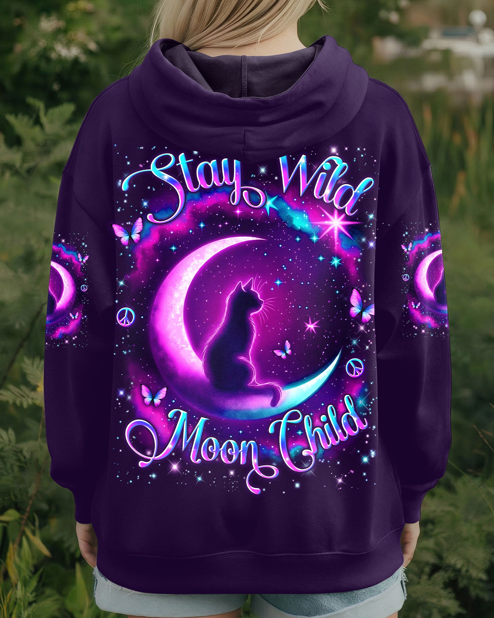 STAY WILD MOON CHILD CAT ALL OVER PRINT - YHLN2301262