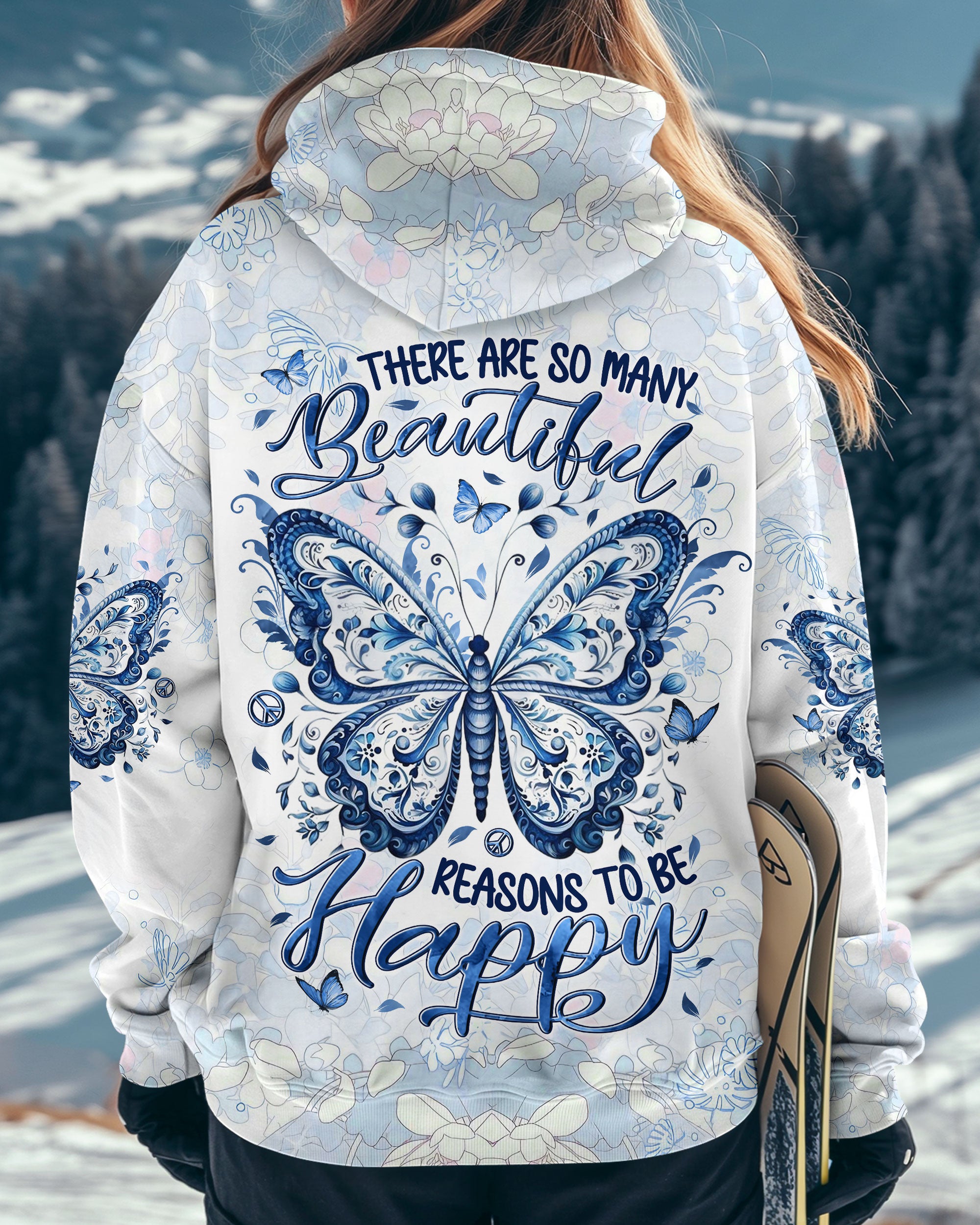 THERE ARE SO MANY BEAUTIFUL REASONS BUTTERFLY ALL OVER PRINT - YHLN0402252