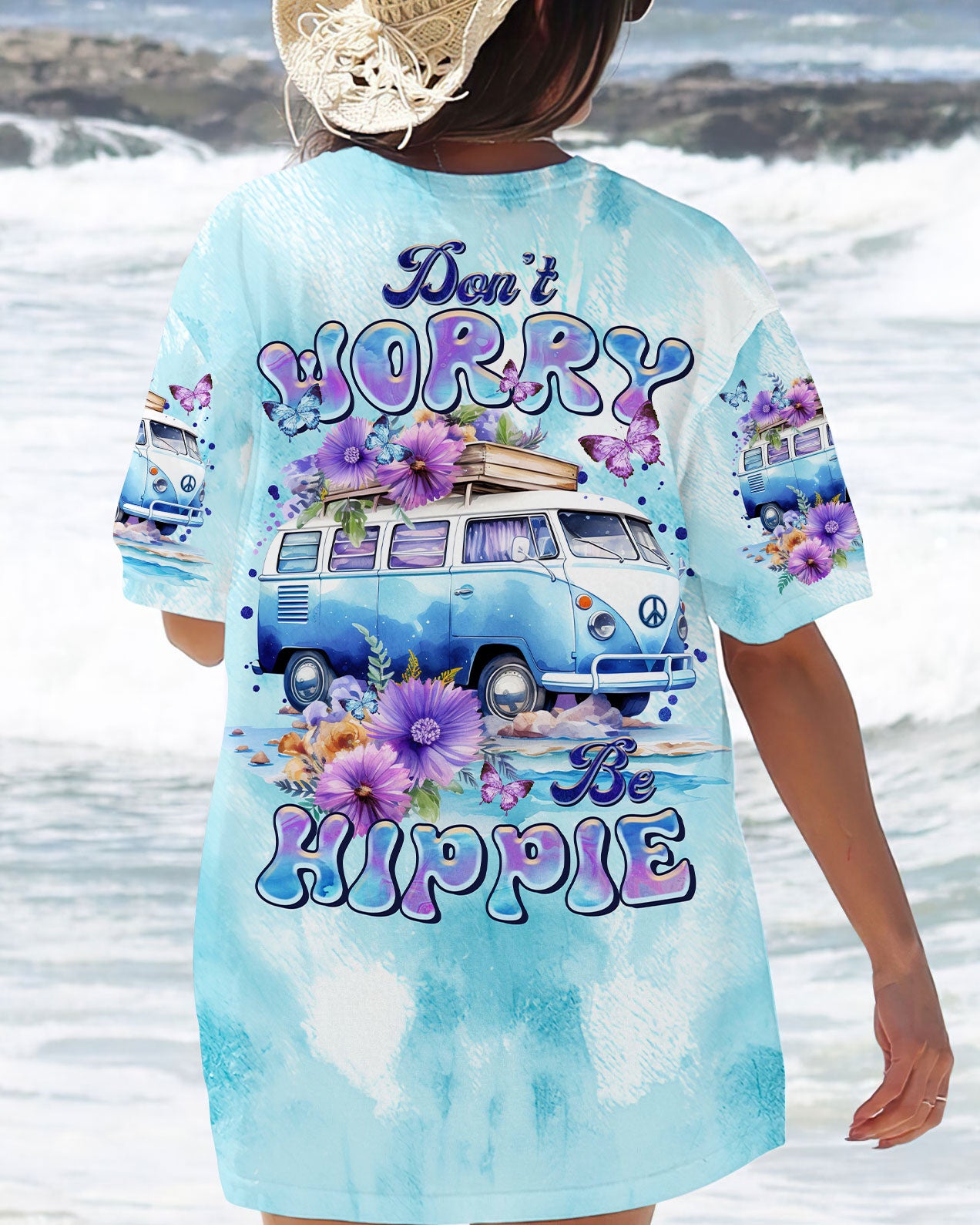 DON'T WORRY BE HIPPIE ALL OVER PRINT - TLTR1210231