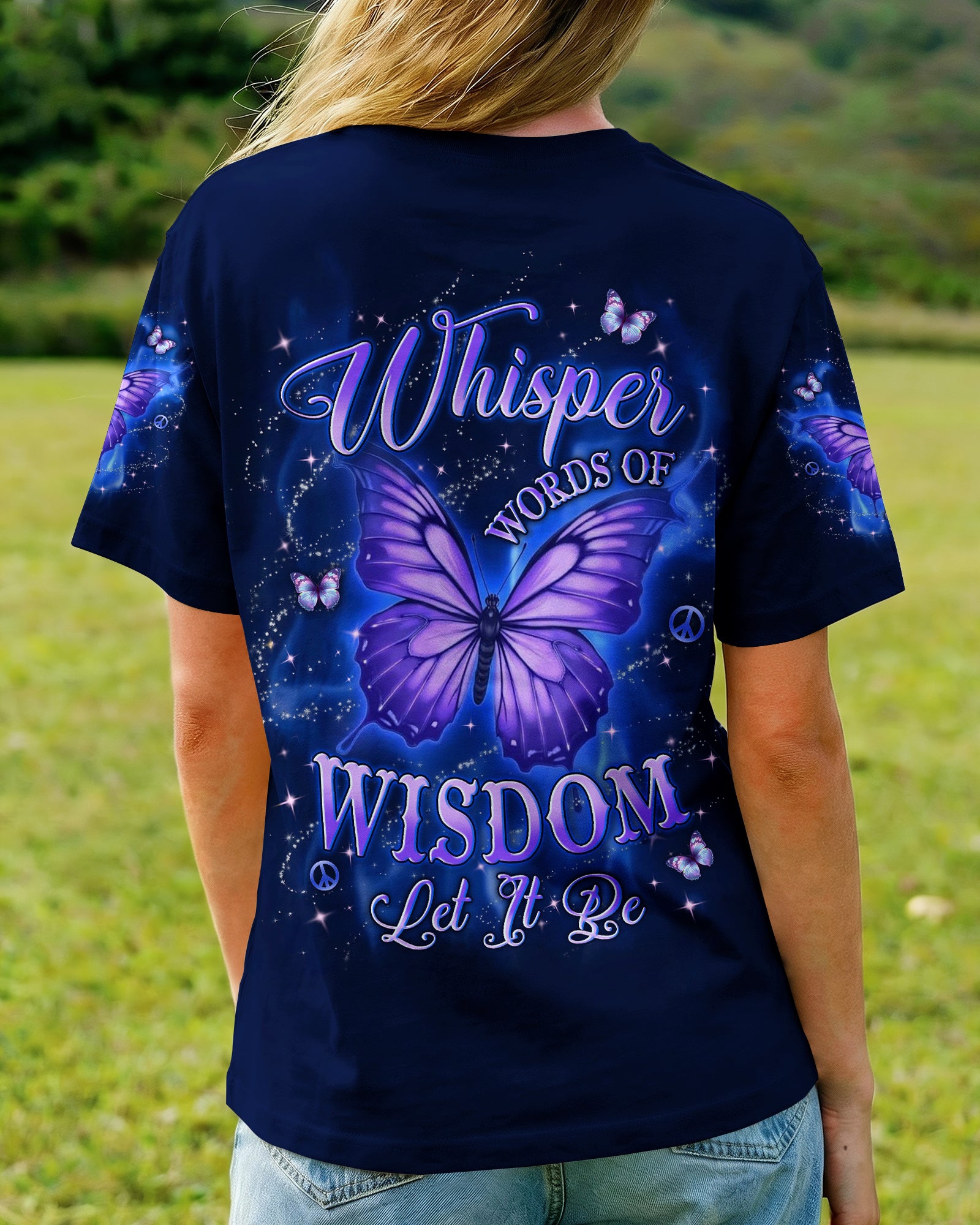 WHISPER WORDS OF WISDOM LET IT BE BUTTERFLY ALL OVER PRINT - TYLN0303263