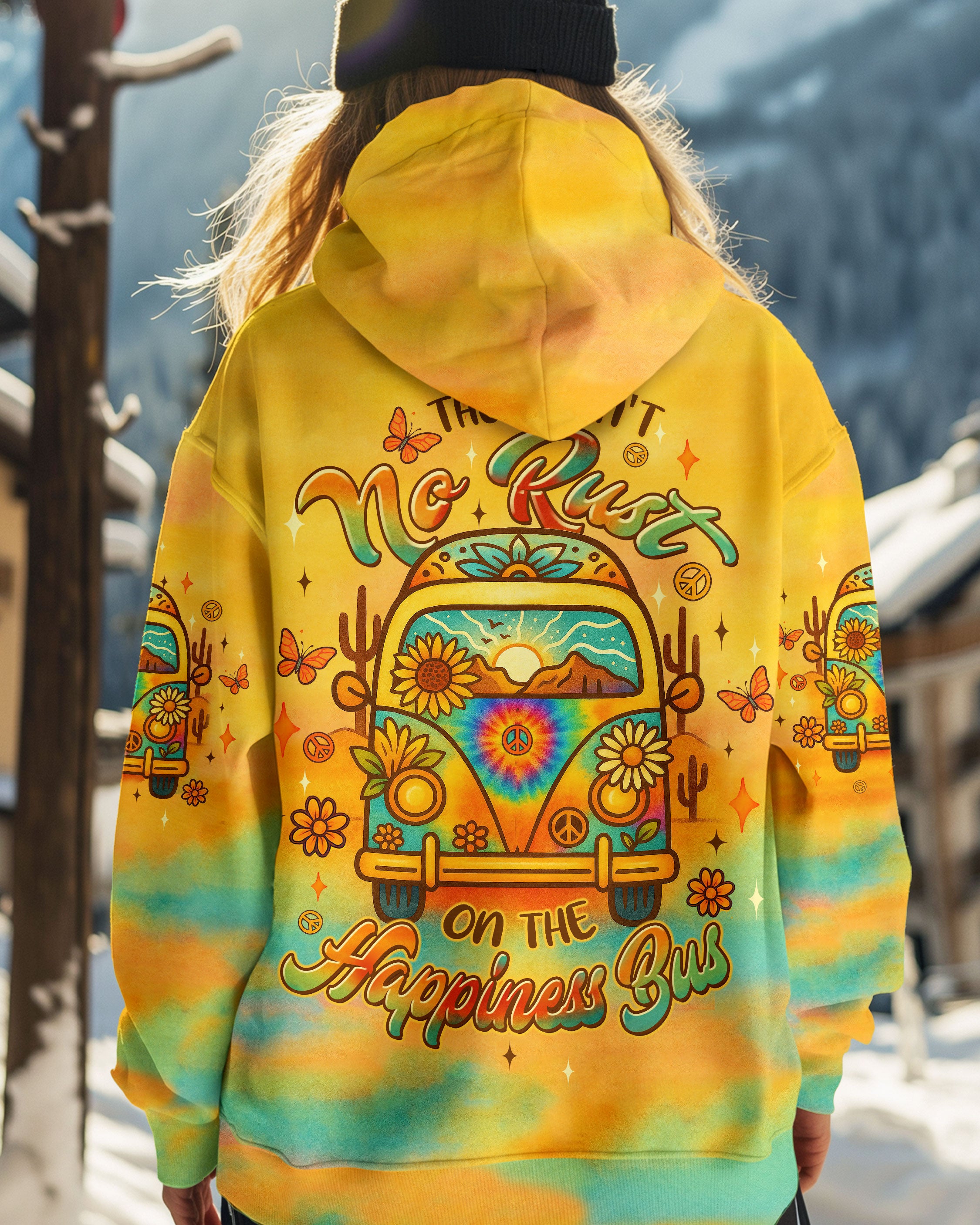 HAPPINESS BUS TIE DYE ALL OVER PRINT - TLTW2706252