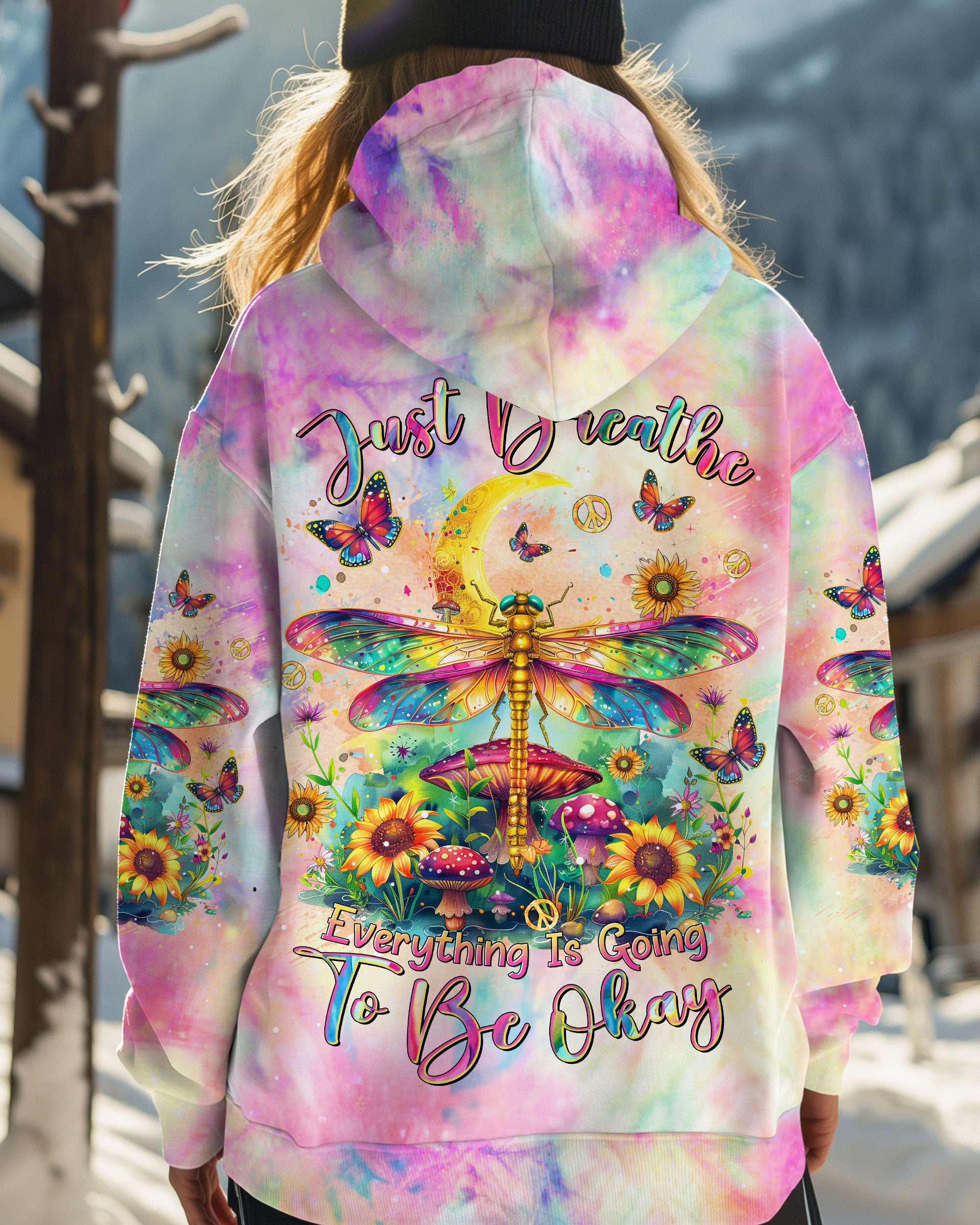 JUST BREATHE DRAGONFLY ALL OVER PRINT - TLTR0212244