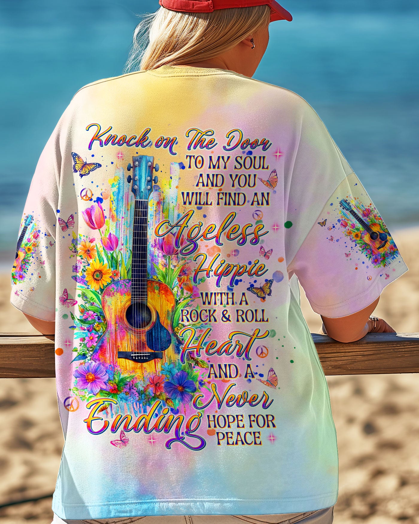 KNOCK ON THE DOOR TO MY SOUL GUITAR  ALL OVER PRINT - TLNT2703253