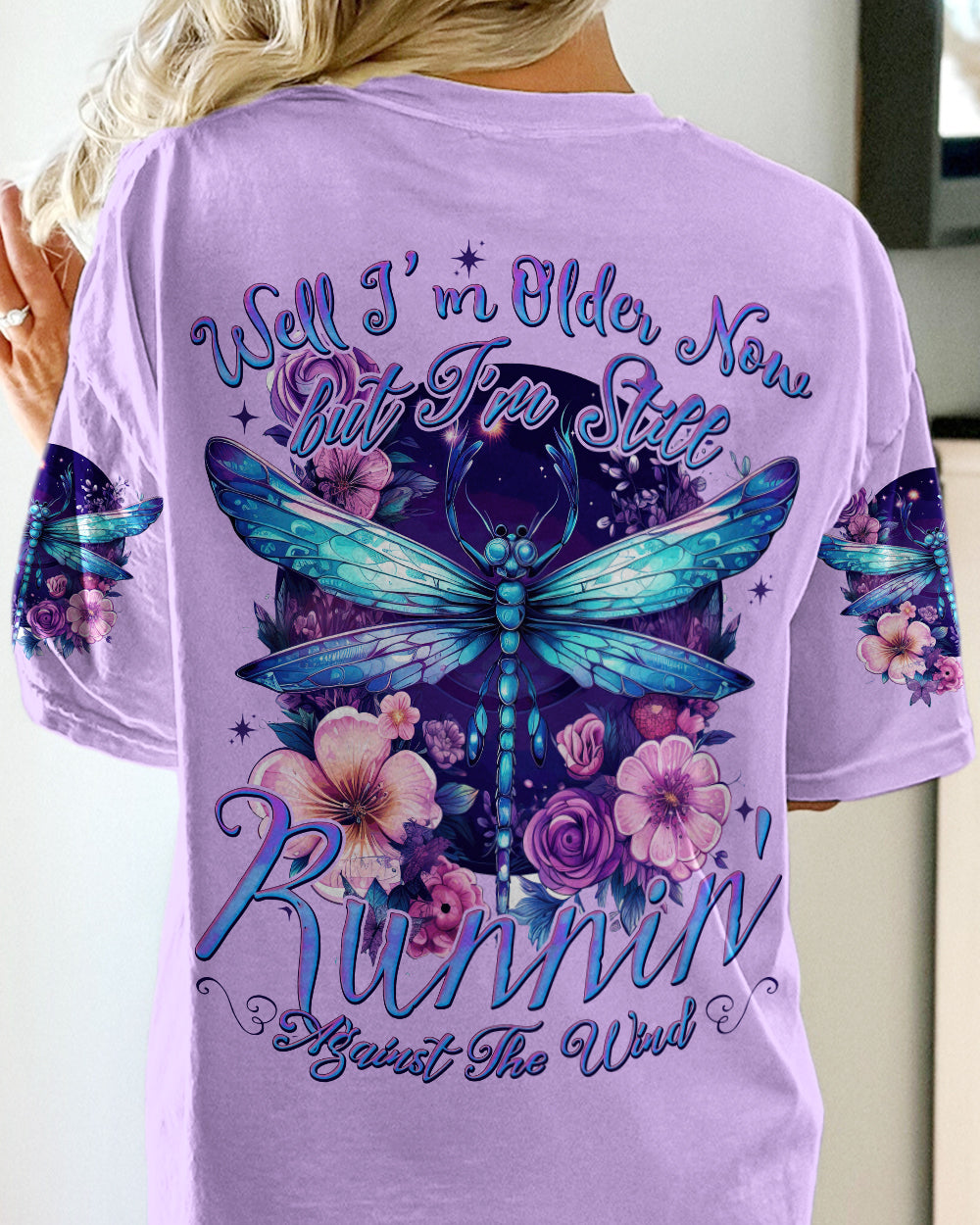 RUNNING AGAINST THE WIND DRAGONFLY ALL OVER PRINT - TYTD0108231