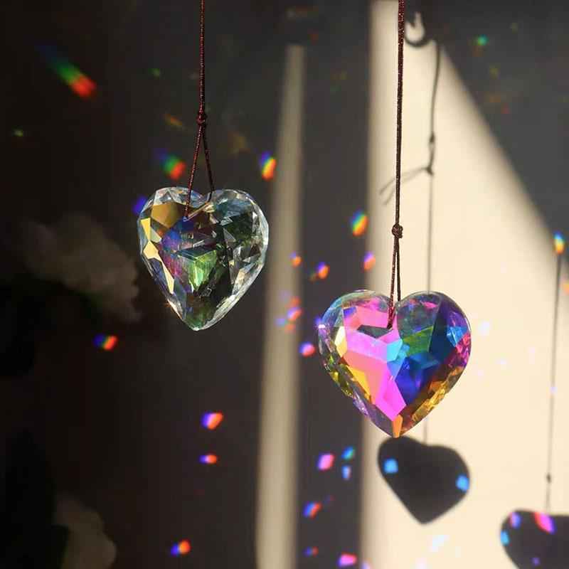 🌈 Crystal Sun Suncatcher – Rainbow Prism Window Hanging