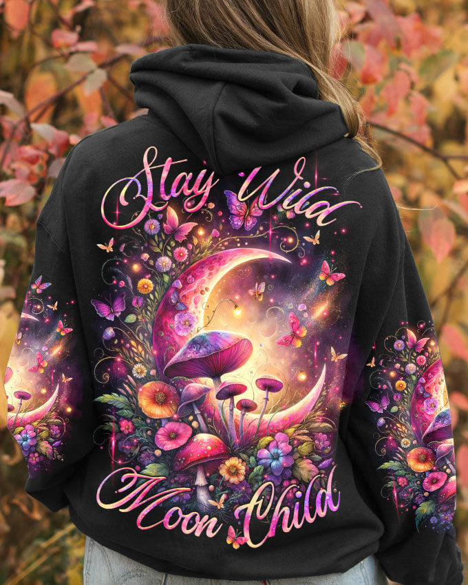 STAY WILD MOON CHILD CRESCENT MOON ALL OVER PRINT - TLTR0112231