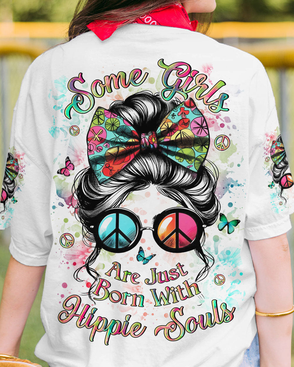 SOME GIRLS ARE JUST BORN WITH HIPPIE SOULS ALL OVER PRINT - YHLN1706241