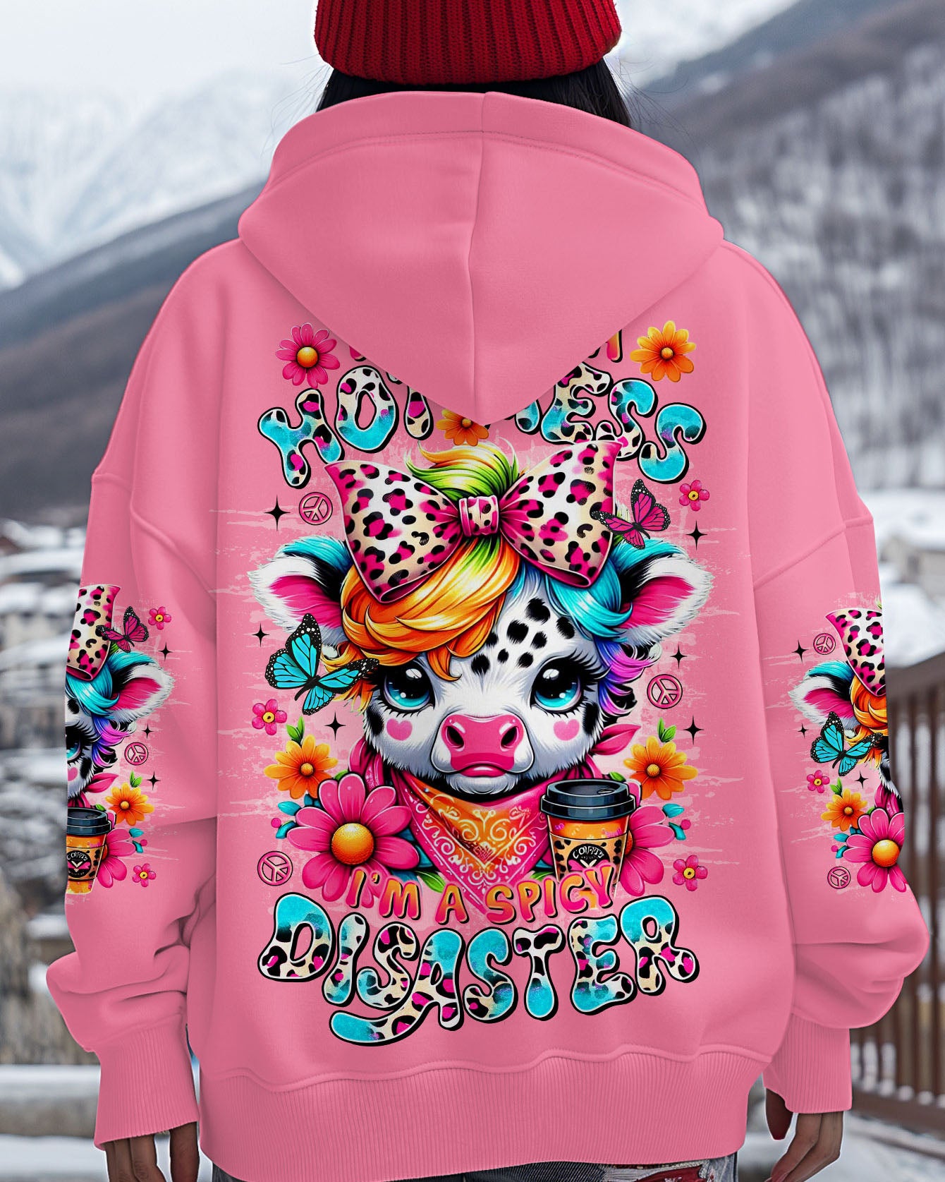 I'M NOT A HOT MESS COW ALL OVER PRINT  - TLTR2507253