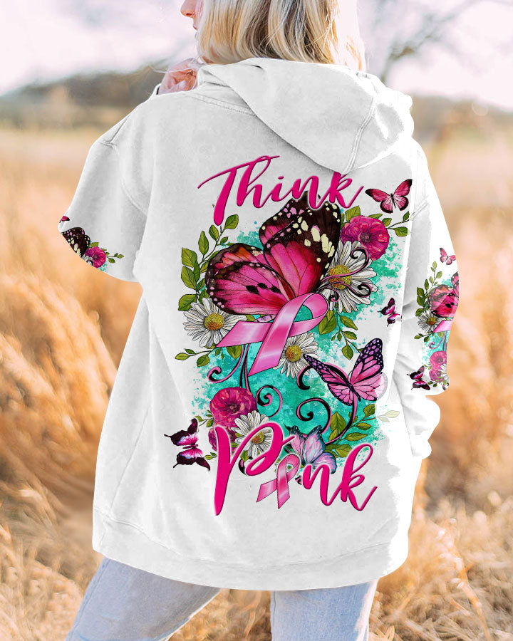 THINK PINK BUTTERFLY ALL OVER PRINT - TLTW0908231