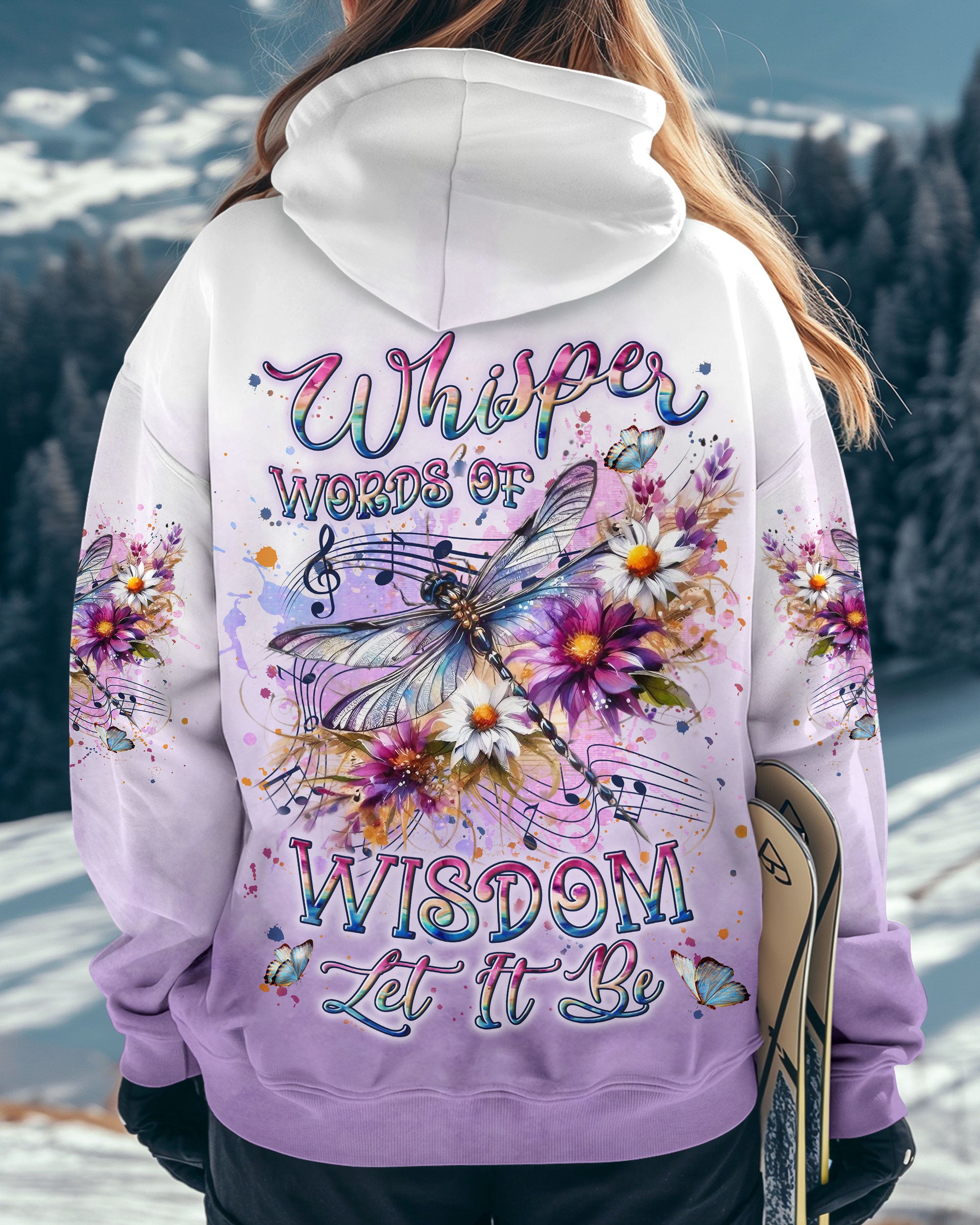 WHISPER WORDS OF WISDOM LET IT BE DRAGONFLY ALL OVER PRINT - YHLN0601253