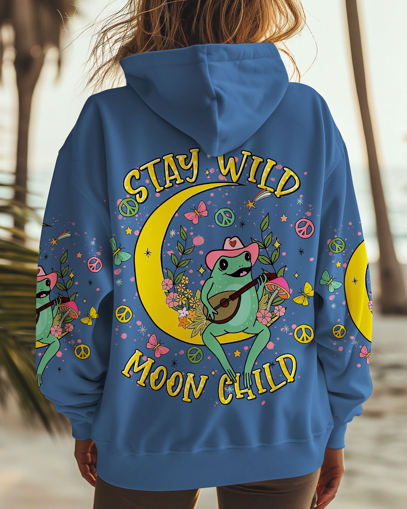 STAY WILD MOON CHILD FROG ALL OVER PRINT - TLTR2808244
