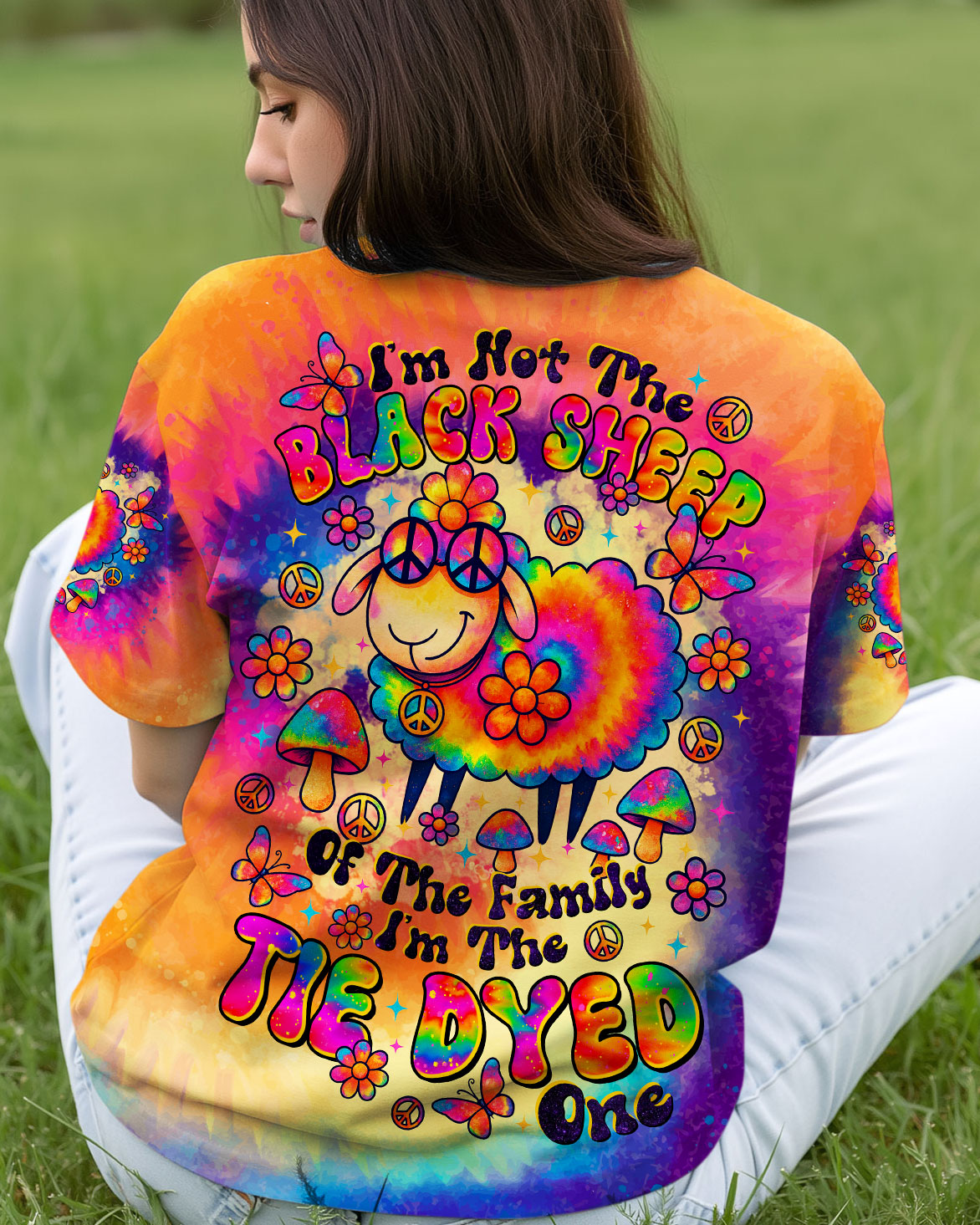 I'M NOT THE BLACK SHEEP TIE DYE ALL OVER PRINT  - TLTR1309252