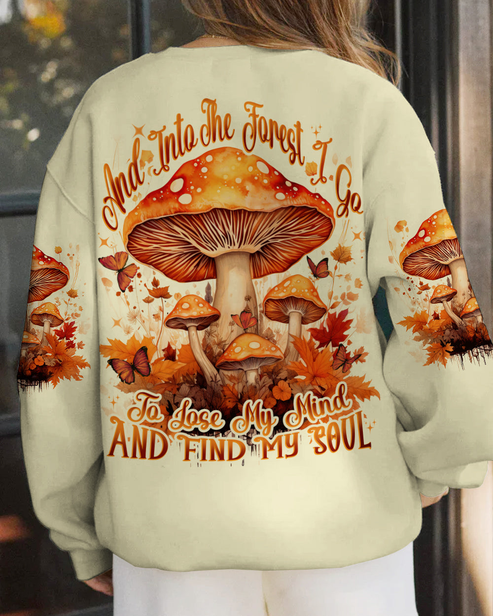 INTO THE FOREST MUSHROOMS ALL OVER PRINT - TYTD3107232