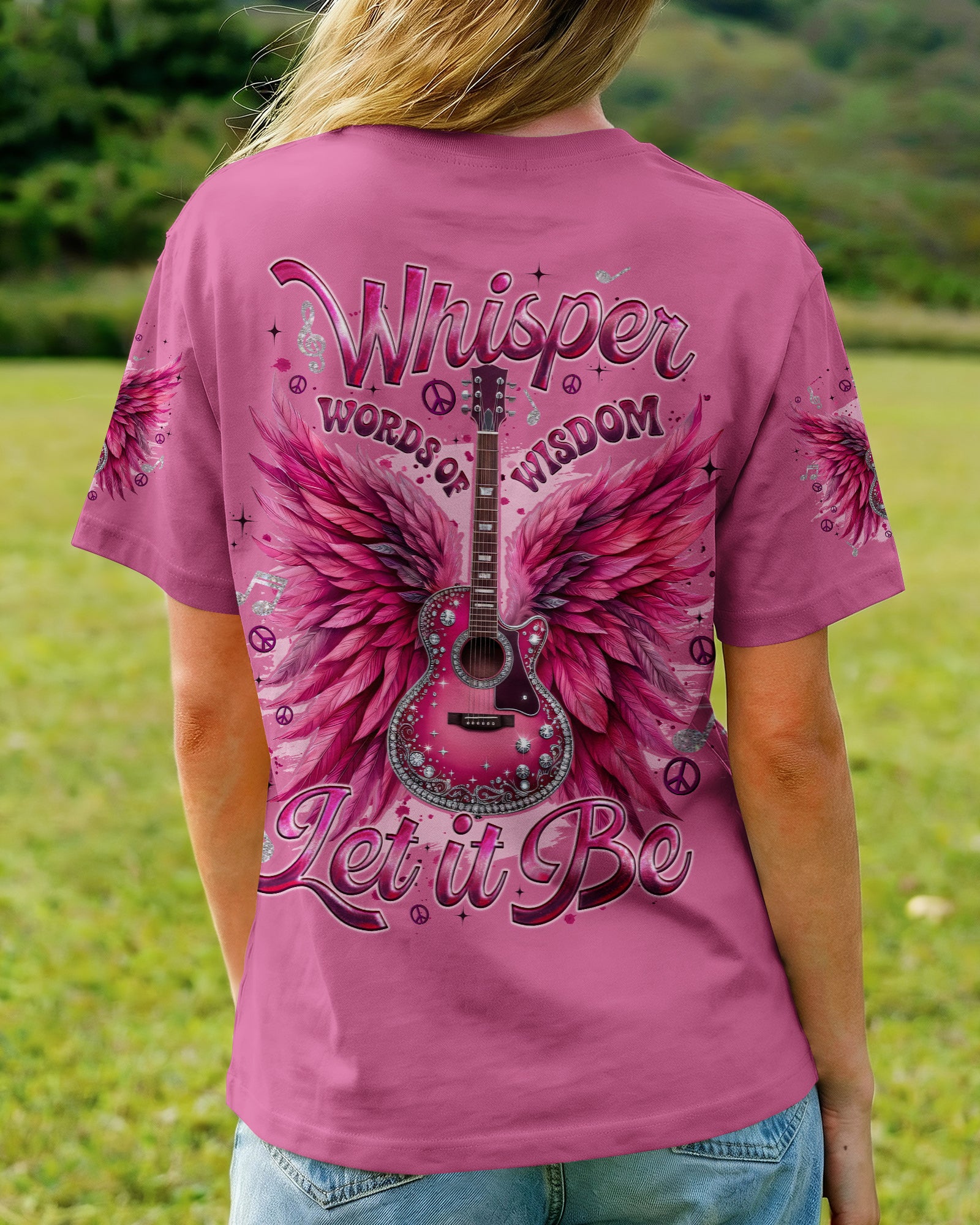 WHISPER WORDS OF WISDOM LET IT BE GUITAR ALL OVER PTINT - TYQY2503261