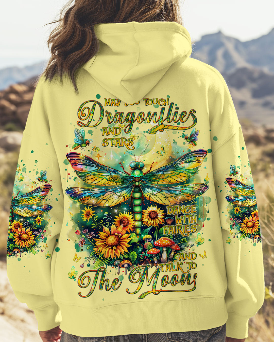 MAY YOU TOUCH DRAGONFLIES AND STARS ALL OVER PRINT - TLNT2009243