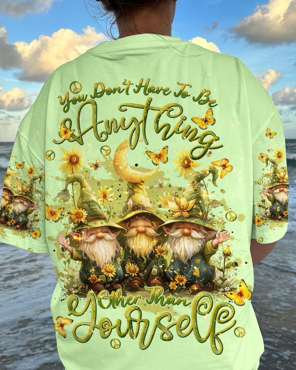 YOU DON'T HAVE TO BE ANYTHING GNOME ALL OVER PRINT - TLNT1403243