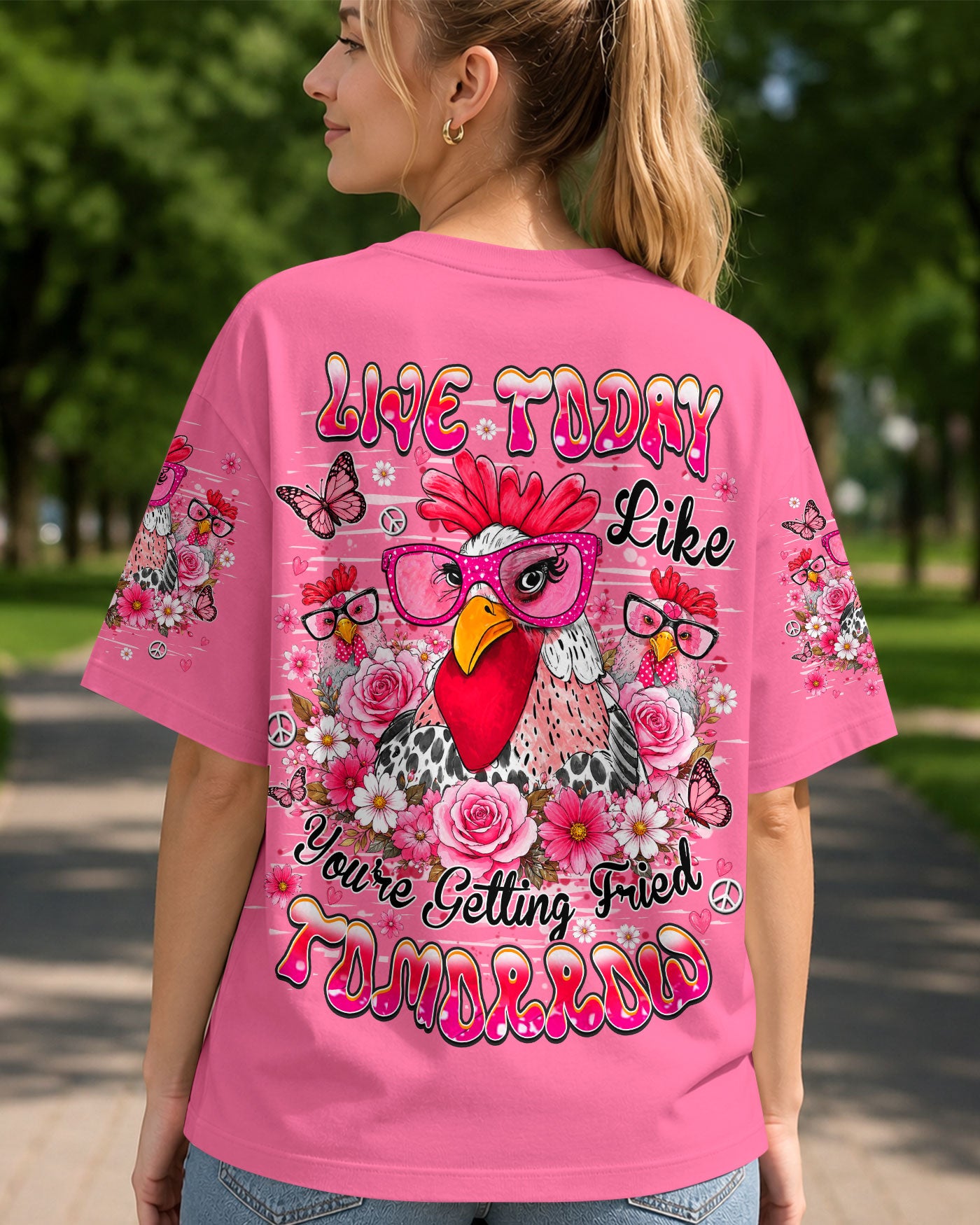 LIVE TODAY CHICKEN  ALL OVER PRINT - TLHN0906262