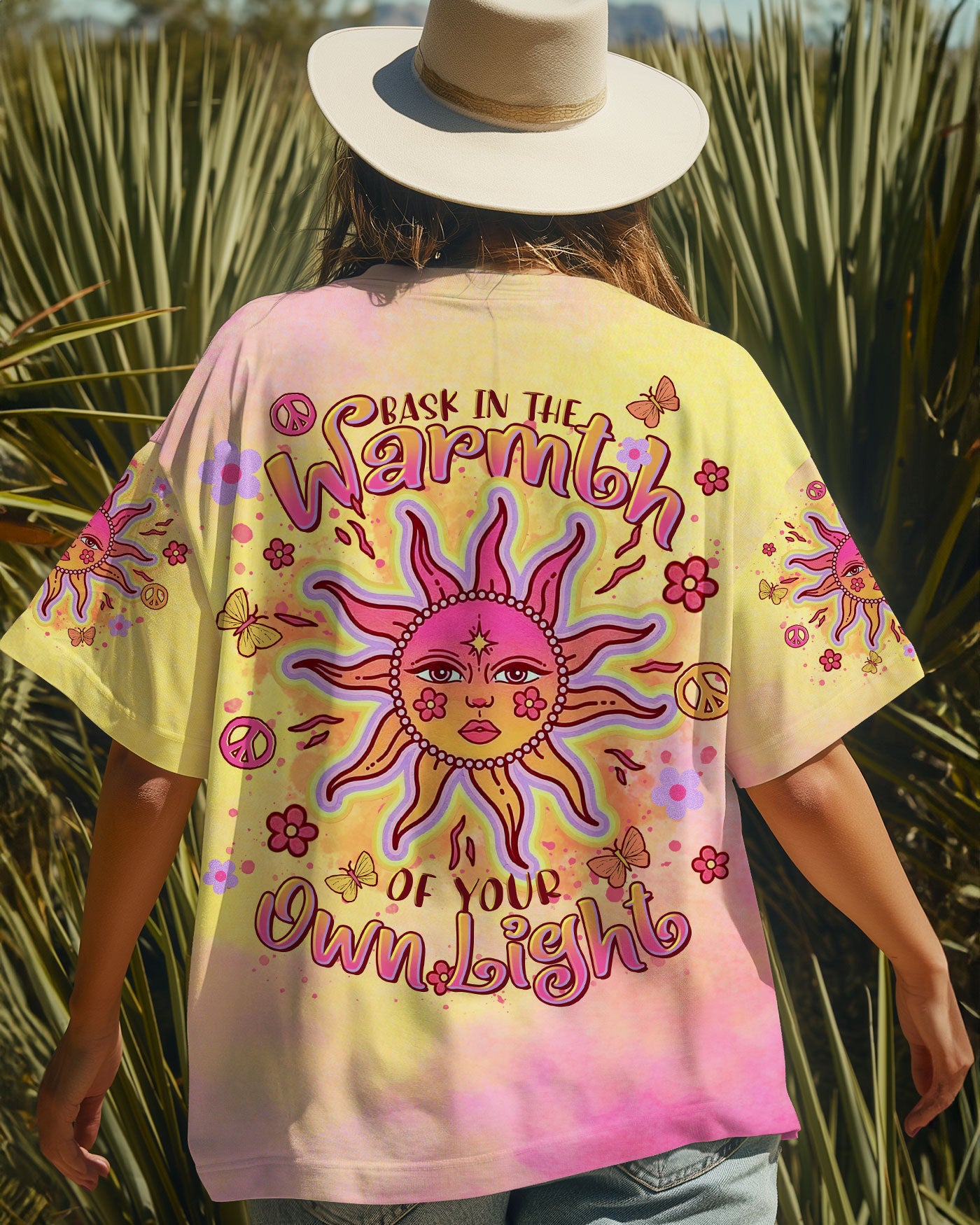 BASK IN THE WARMTH OF YOUR OWN LIGHT SUN ALL OVER PRINT - TLTR3008243