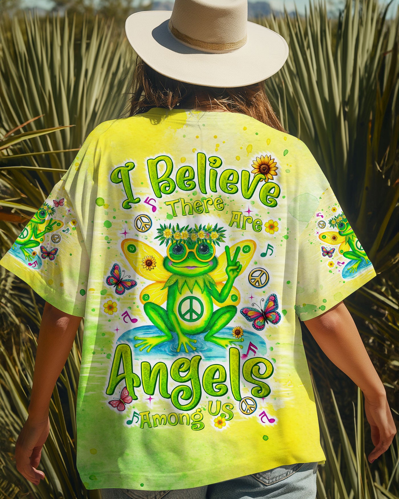 I BELIEVE THERE ARE ANGELS AMONG US FROG ALL OVER PRINT - TLTR2708243