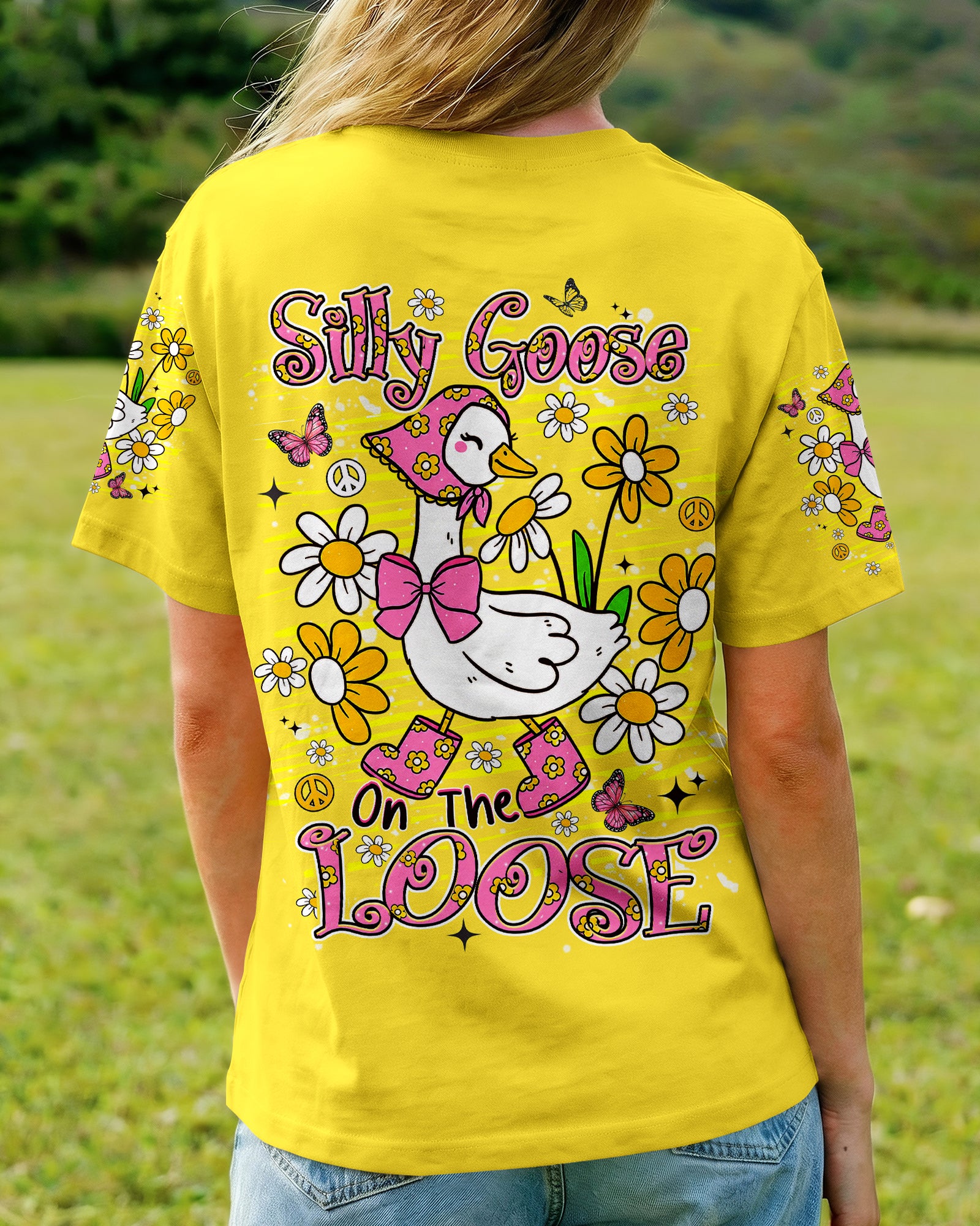 SILLY GOOSE ON THE LOOSE ALL OVER PRINT - TLHN2107263