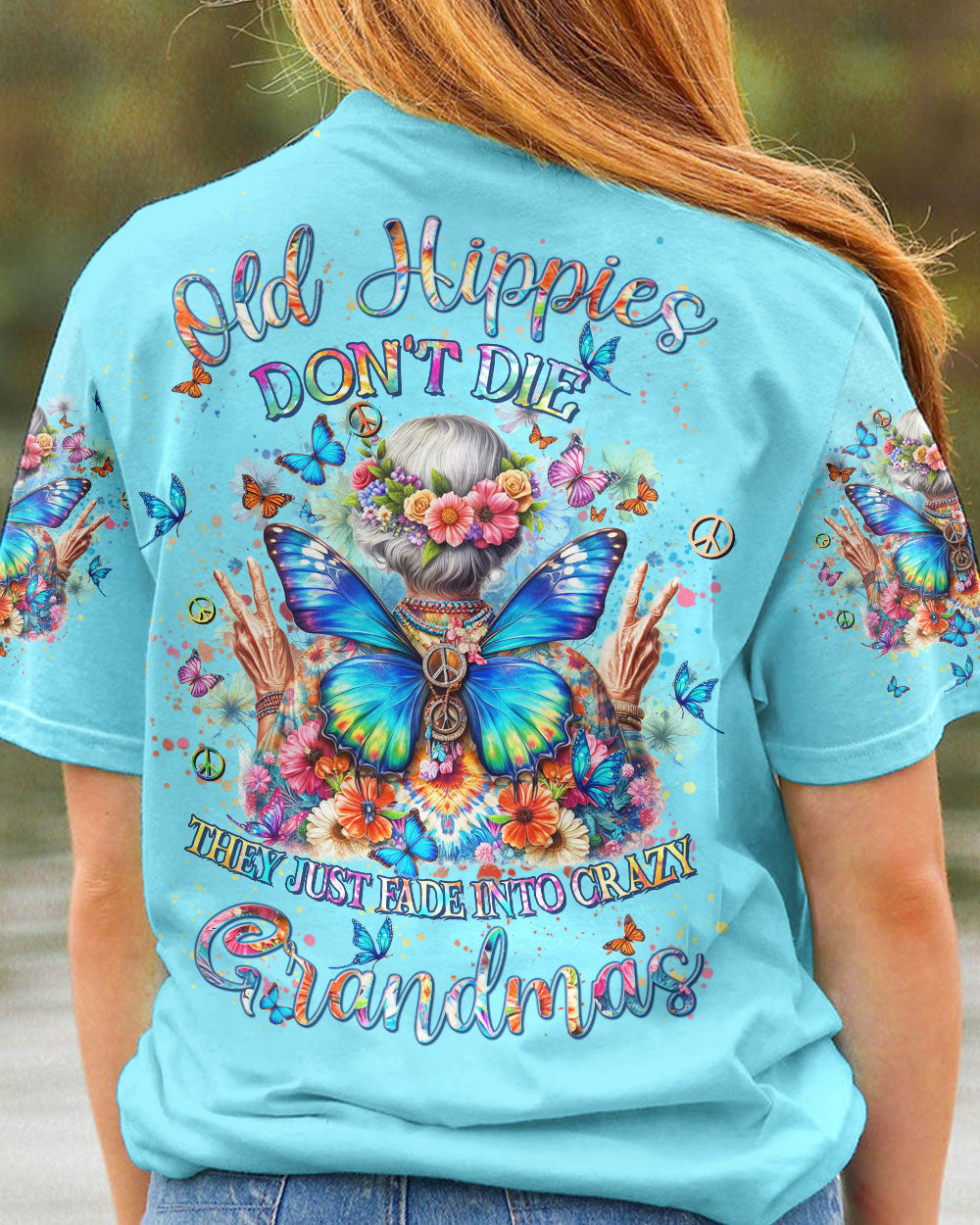 OLD HIPPIES BUTTERFLY ALL OVER PRINT - YHHN1512233