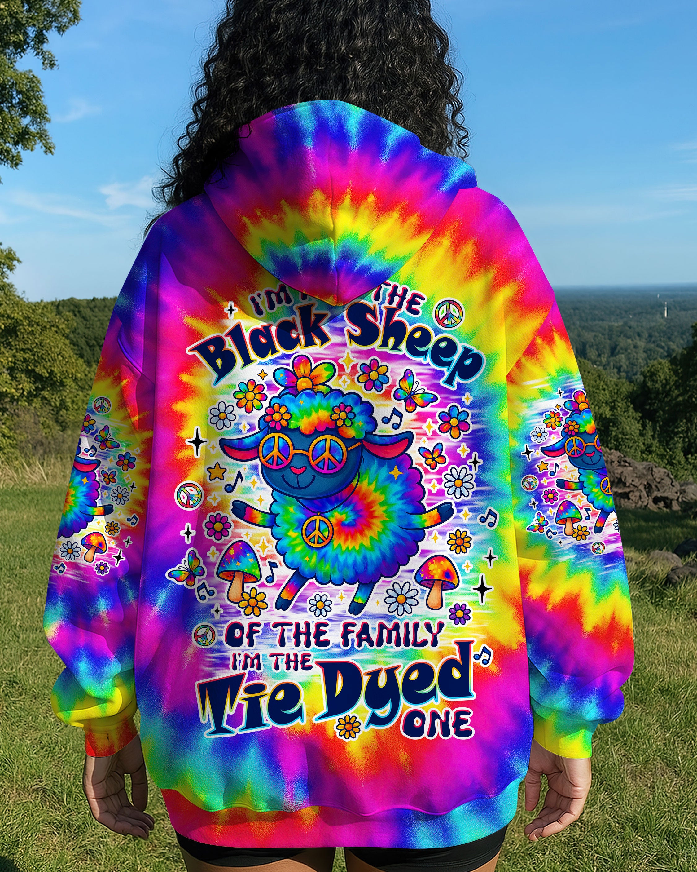 I'M NOT THE BLACK SHEEP TIE DYE ALL OVER PRINT  - TLTW0907251