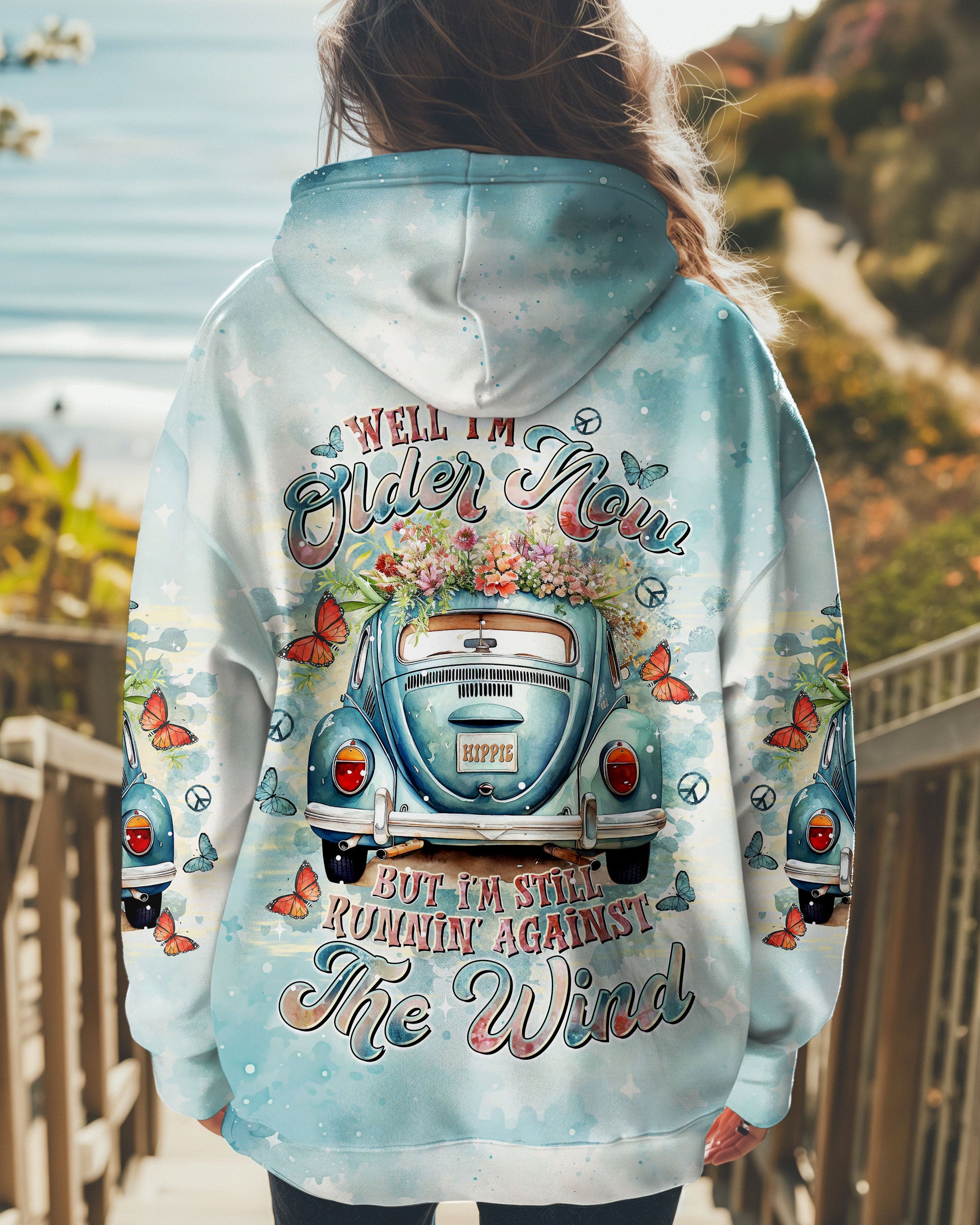 RUNNING AGAINST THE WIND CAR ALL OVER PRINT  - TLTR0403253