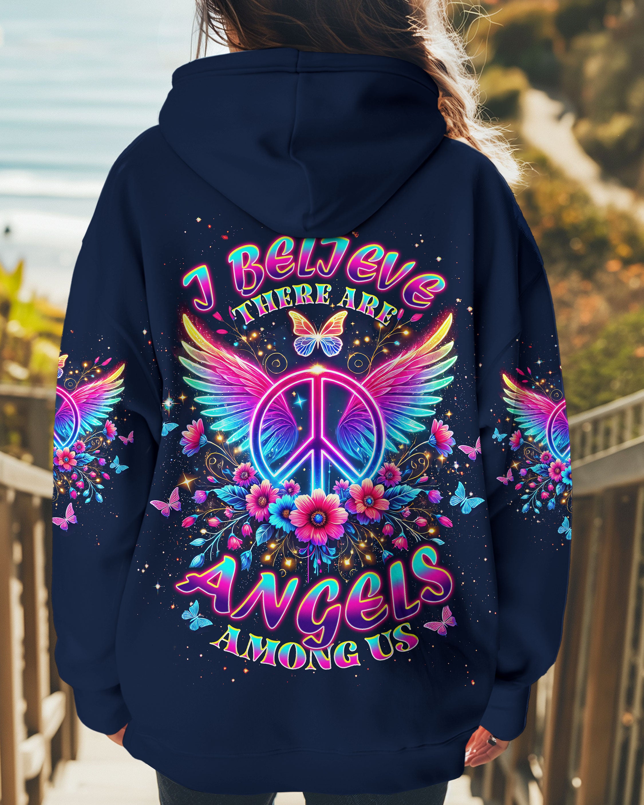 I BELIEVE THERE ARE ANGELS AMONG US WINGS ALL OVER PRINT - TLTW2412241