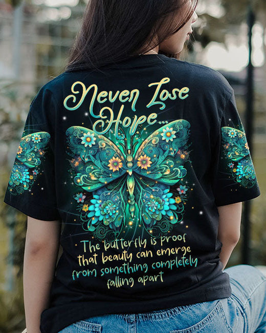 NEVER LOSE HOPE BUTTERFLY ALL OVER PRINT - TLTR2505231